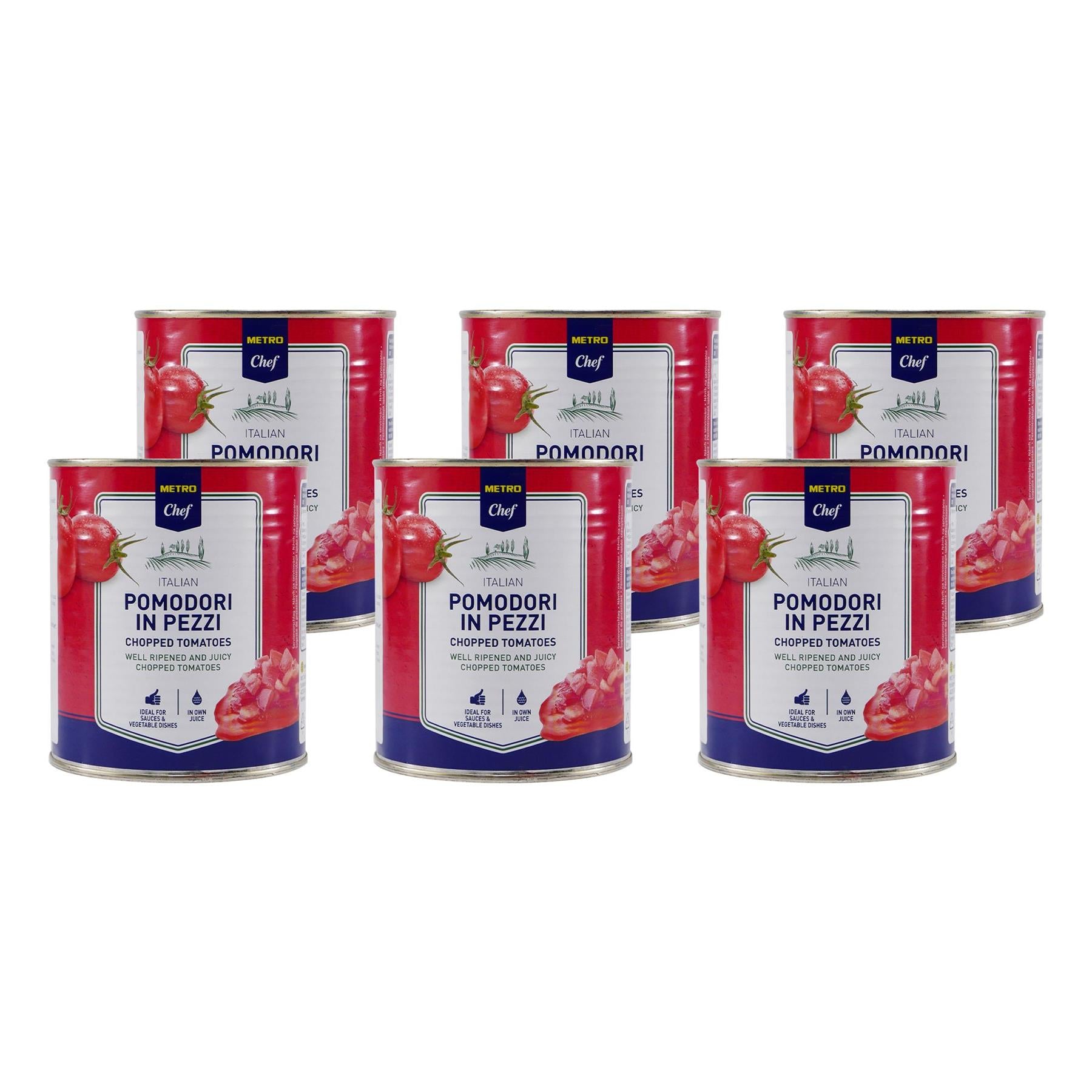 M.C. Gehackte Tomaten (6 x 800g)