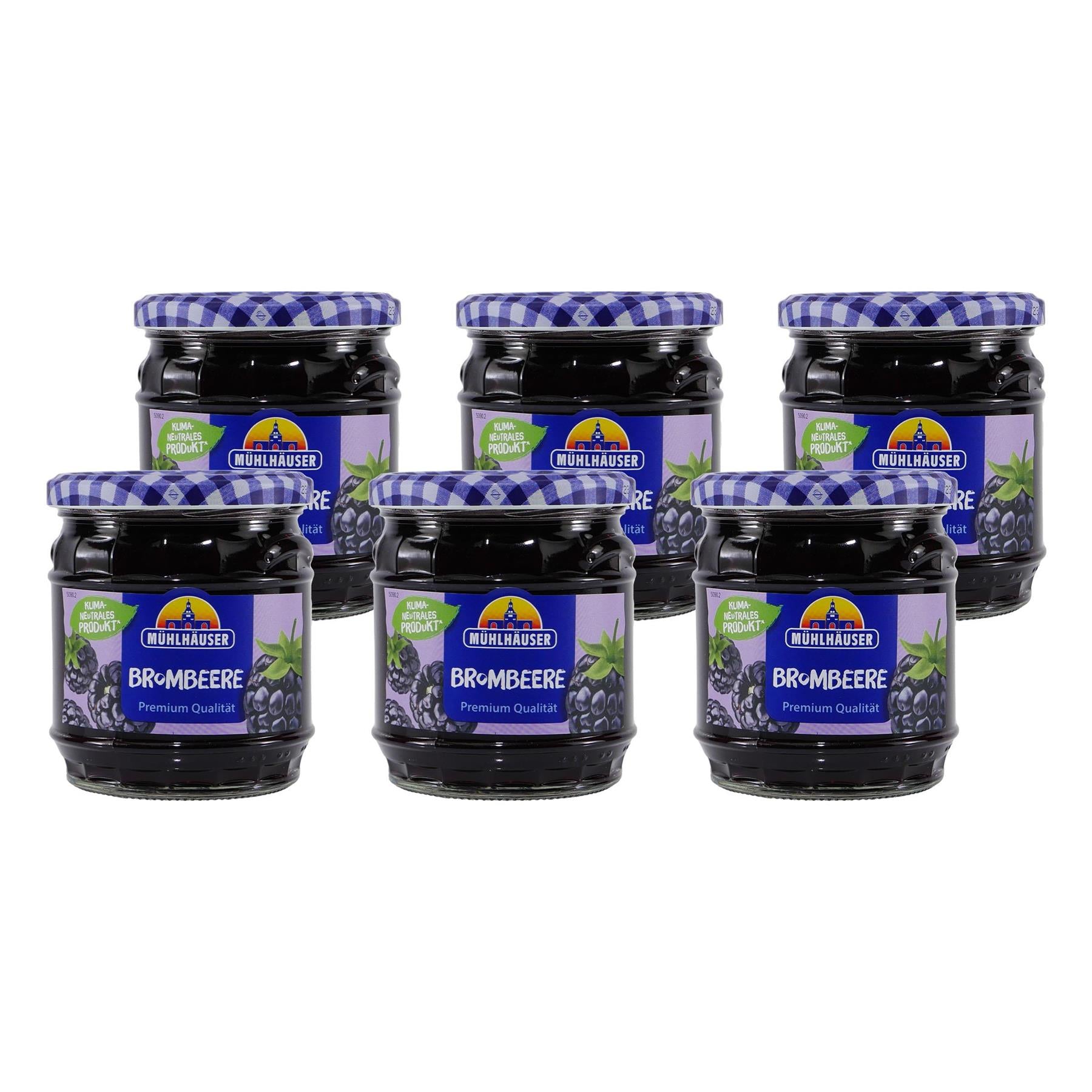 Mühlhäuser Brombeere Konfitüre (8 x 0,45 Kg)