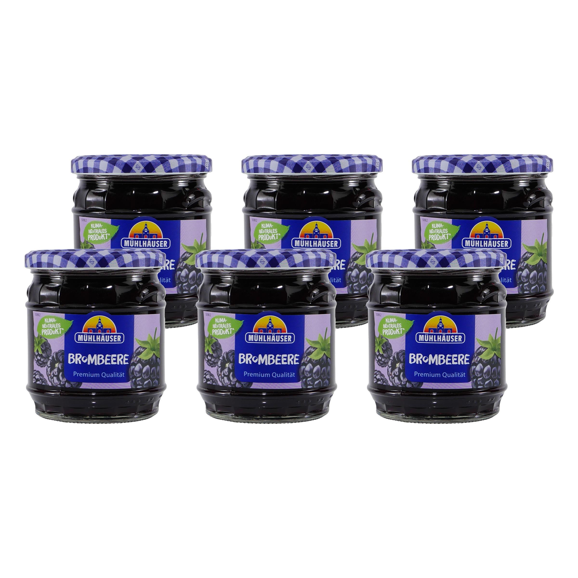 Mühlhäuser Brombeere Konfitüre (8 x 0,45 Kg)