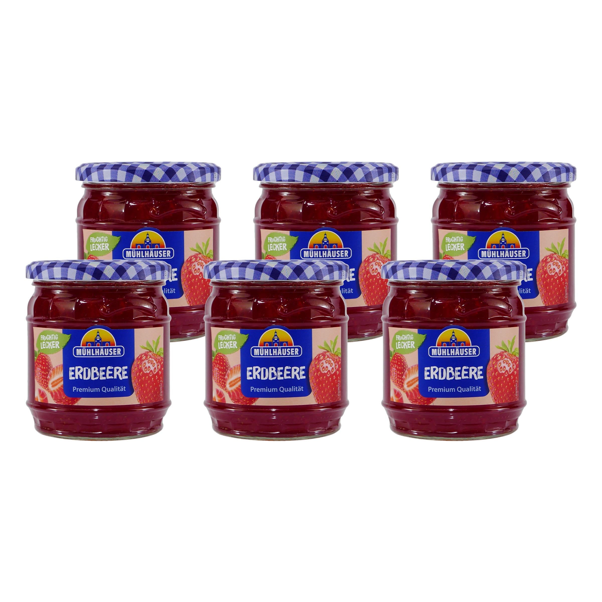 Mühlhäuser Erdbeer Konfitüre (8 x 0,45 Kg)
