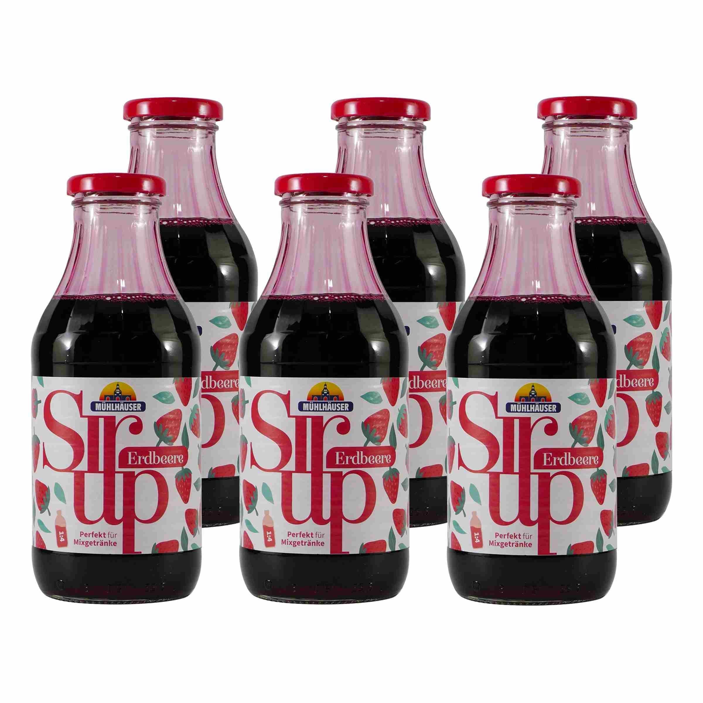 Mühlhäuser Erdbeer Getränkesirup (12 x 0,5L)