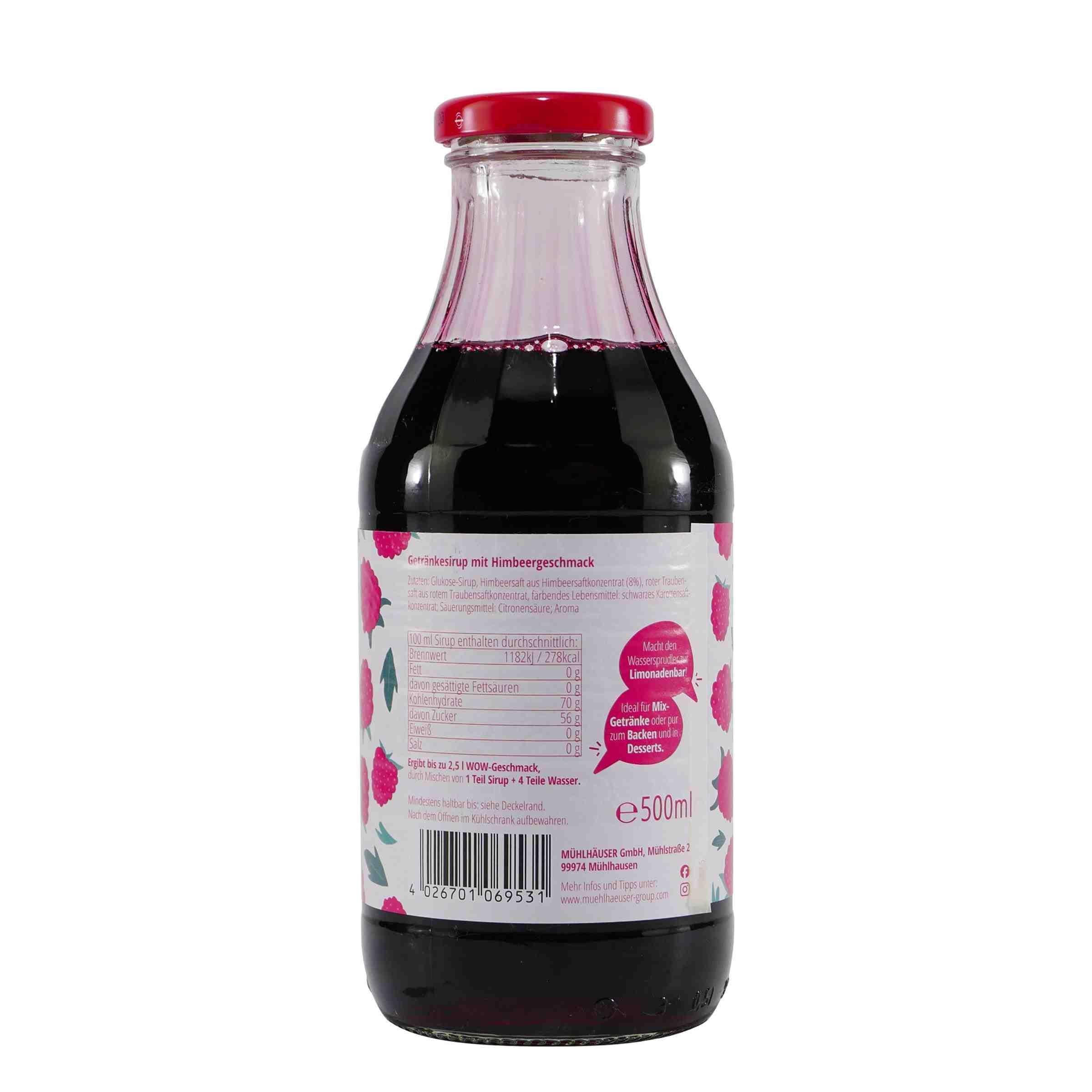 Mühlhäuser Himbeere Getränkesirup (12 x 0,5L)