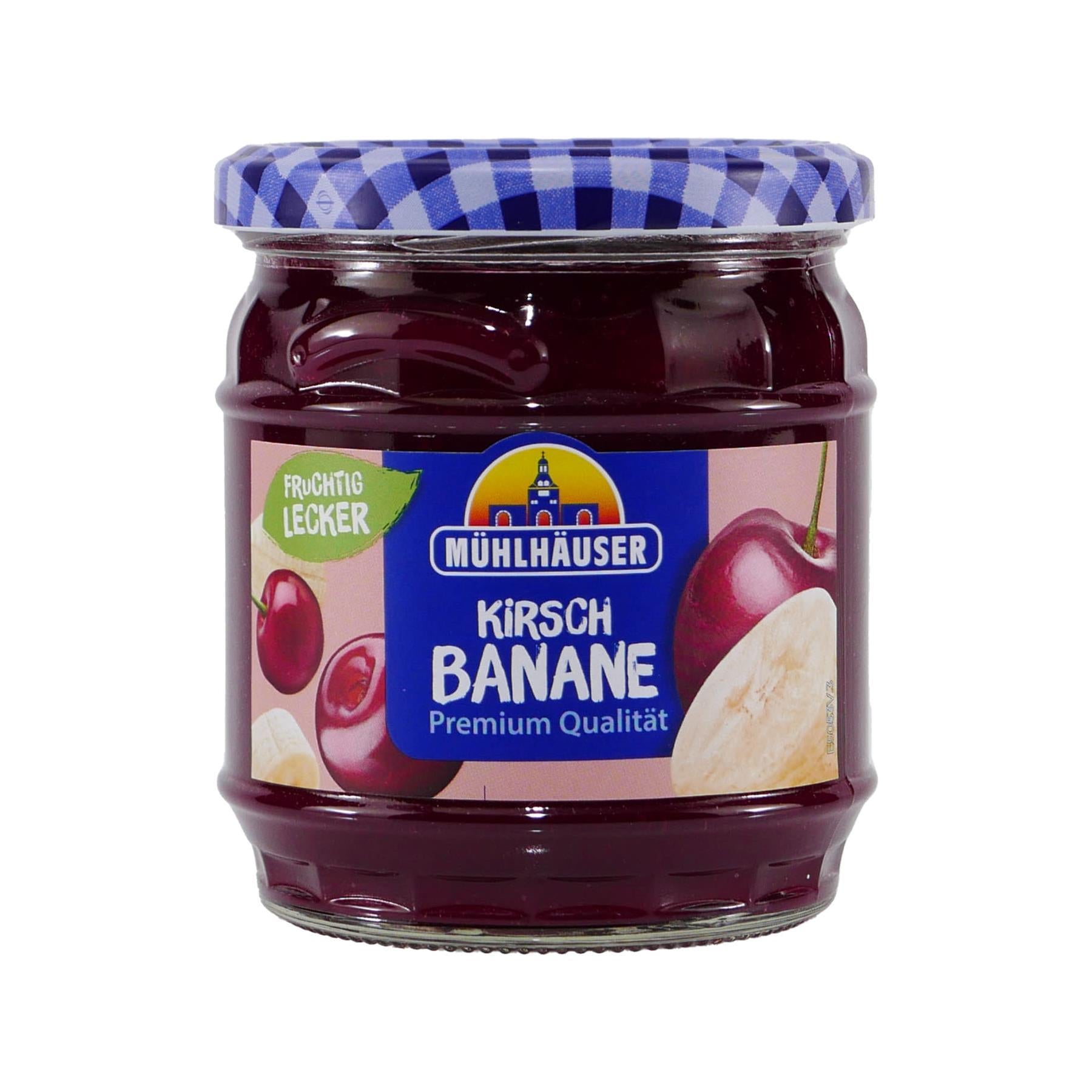 Mühlhäuser Kirsch-Banane Konfitüre (8 x 0,45 Kg)