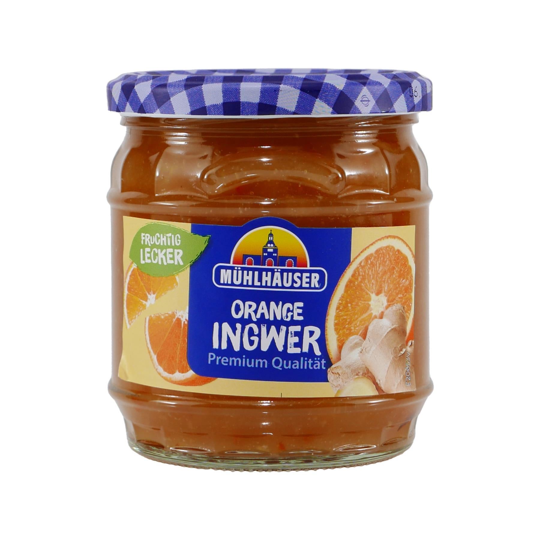 Mühlhäuser Orange-Ingwer Konfitüre (8 x 0,45 Kg)
