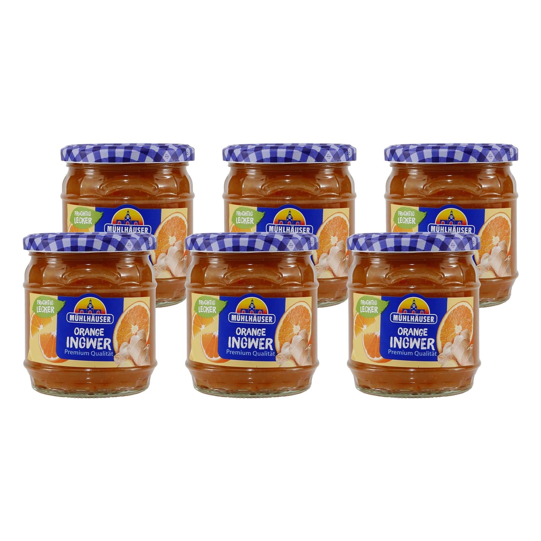 Mühlhäuser Orange-Ingwer Konfitüre (8 x 0,45 Kg)