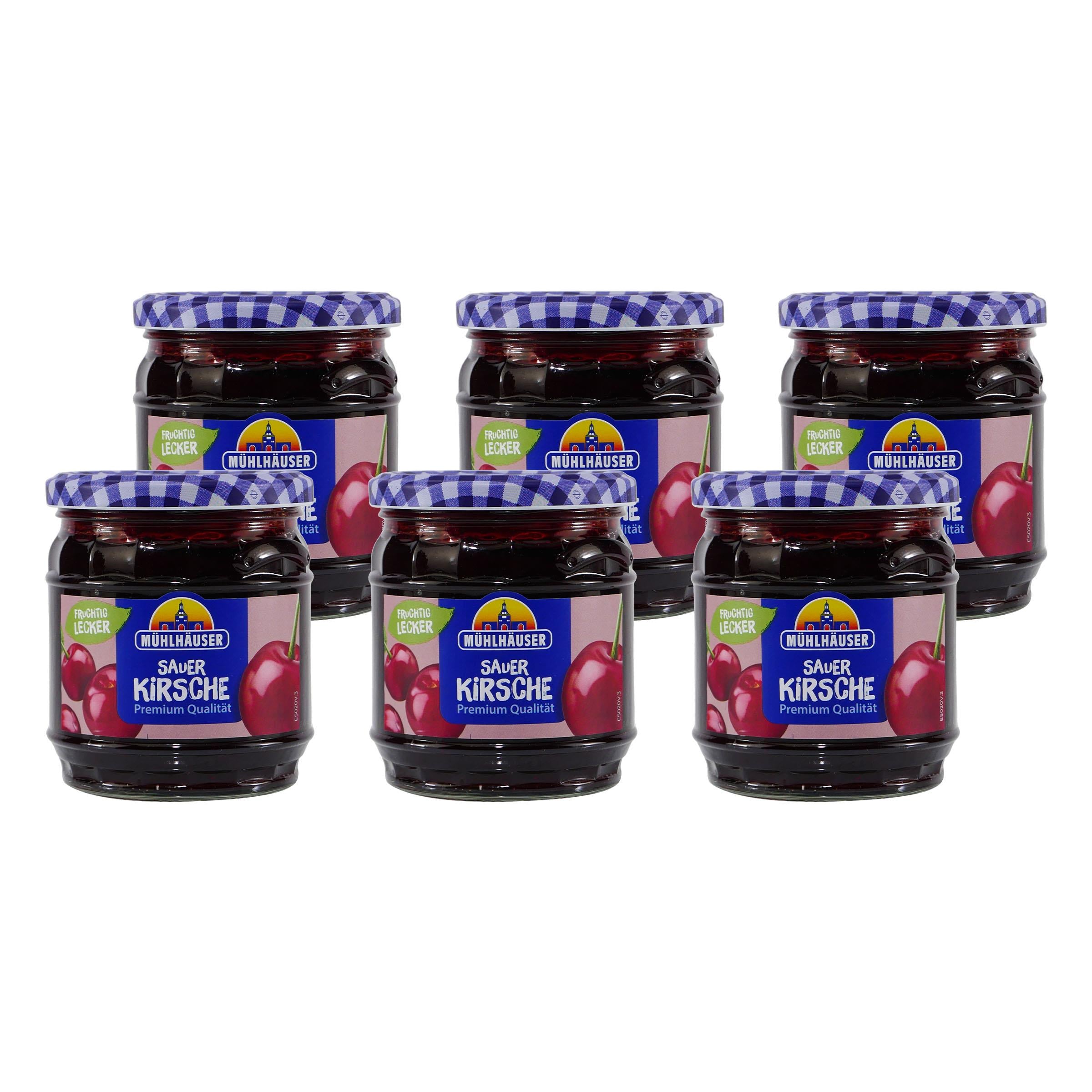 Mühlhäuser Sauerkirsch Konfitüre (8 x 0,45 Kg)