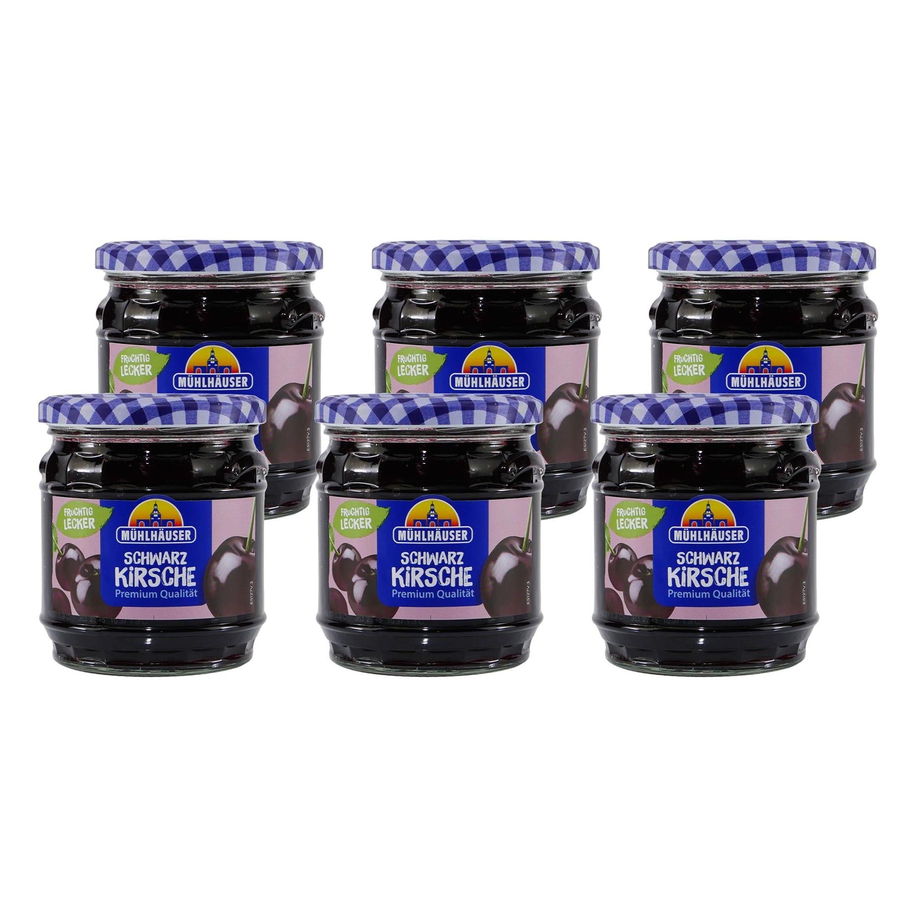 Mühlhäuser Schwarzkirsch Konfitüre (8 x 0,45 Kg)