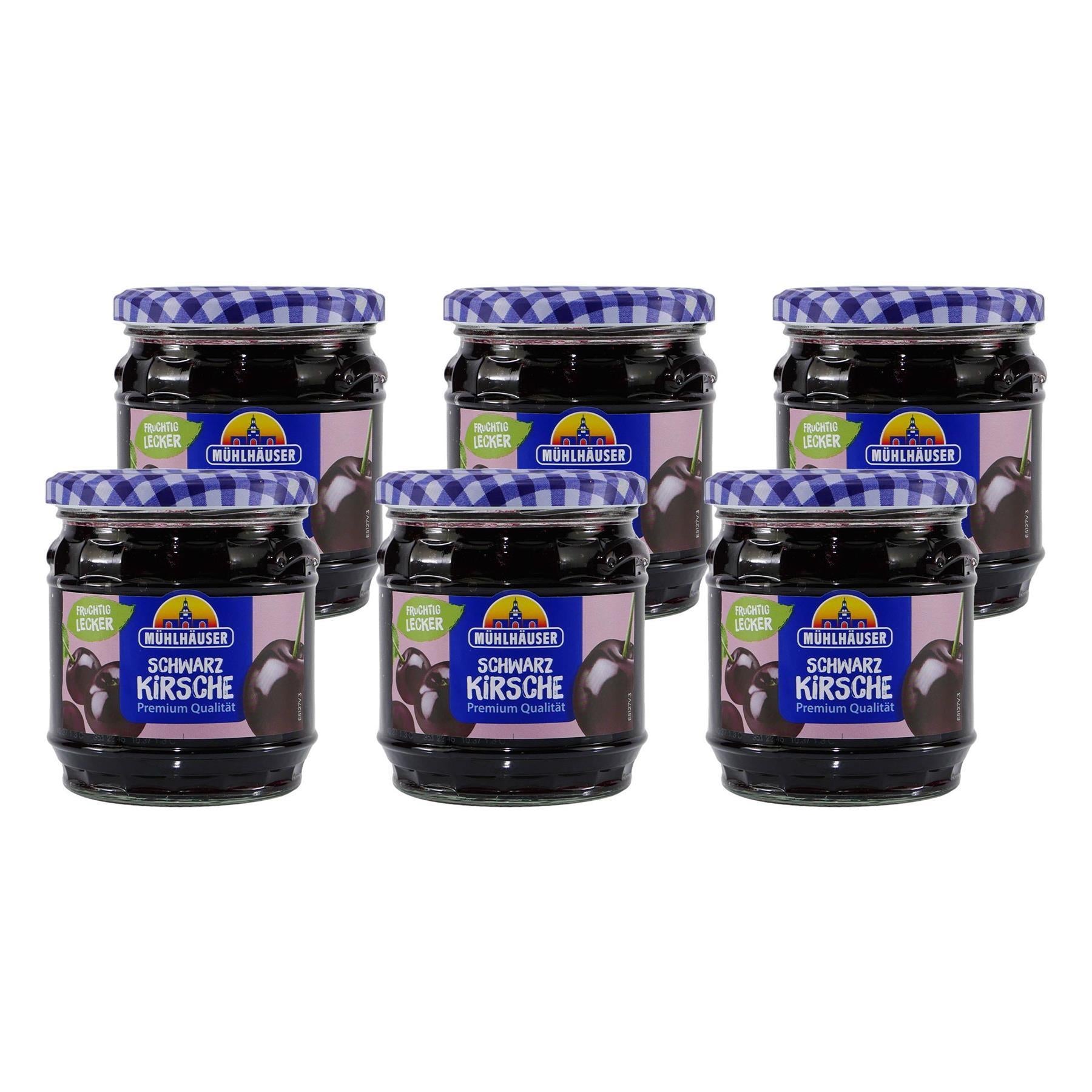 Mühlhäuser Schwarzkirsch Konfitüre (8 x 0,45 Kg)