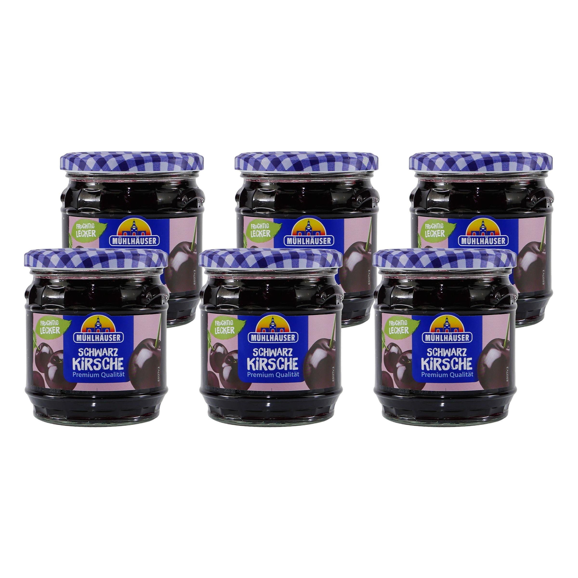 Mühlhäuser Schwarzkirsch Konfitüre (8 x 0,45 Kg)