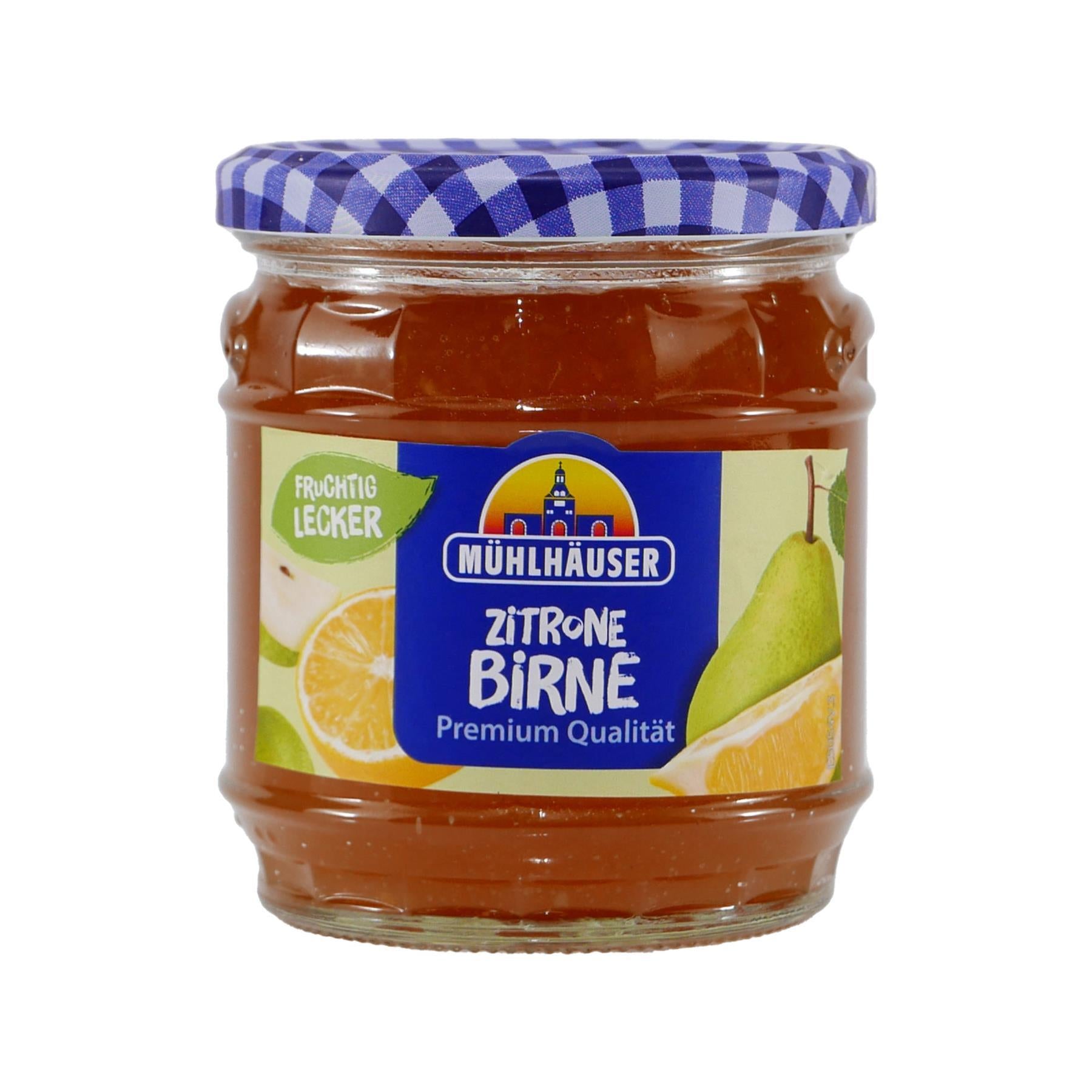 Mühlhäuser Zitrone-Birne Konfitüre (8 x 0,45 Kg)