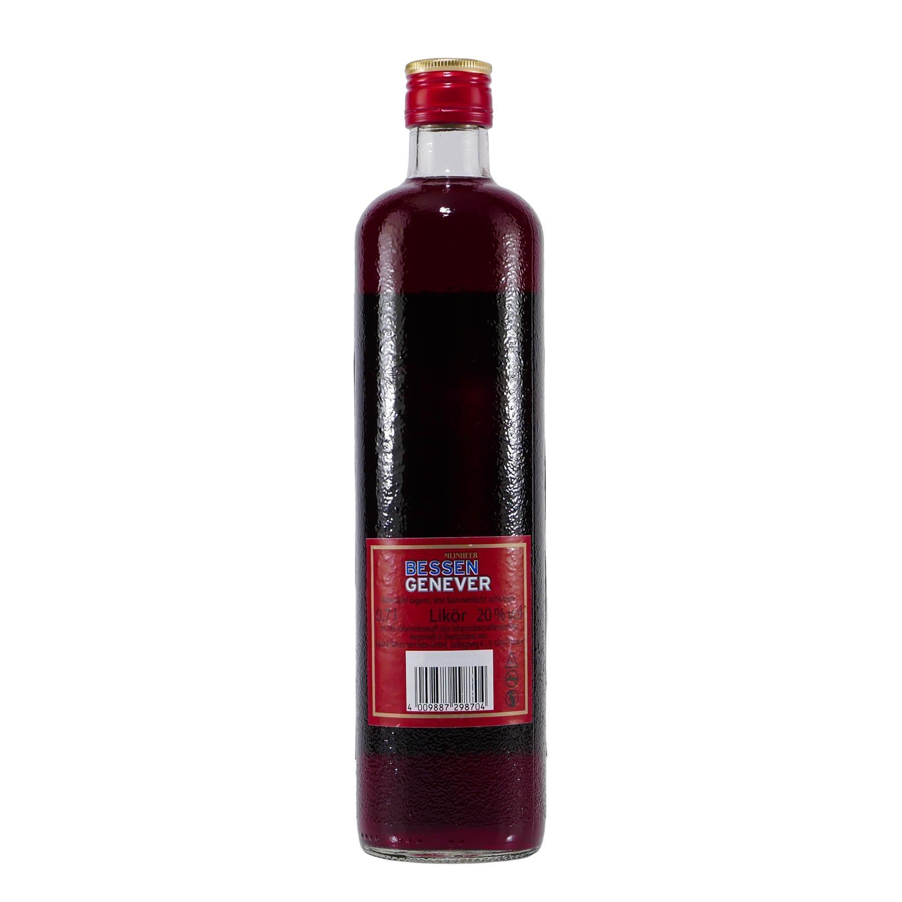 Mijnheer Bessen Genever mit Geschenk-Holzkiste