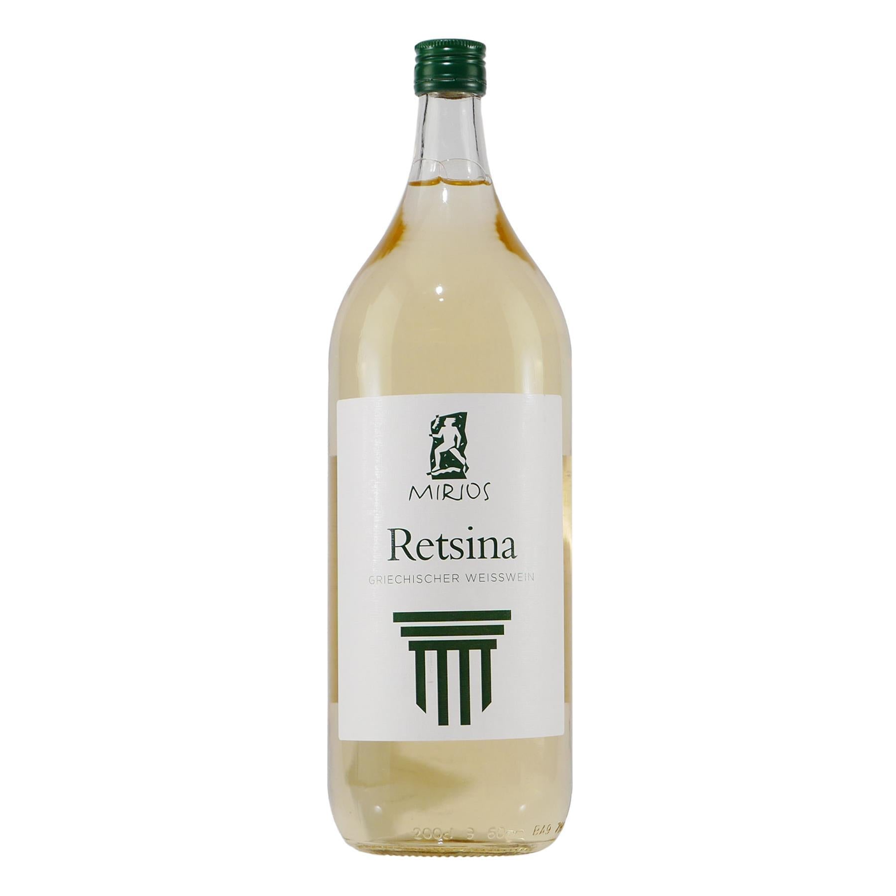 Mirios Retsina Weißwein -trocken- (6 x 2,0L)