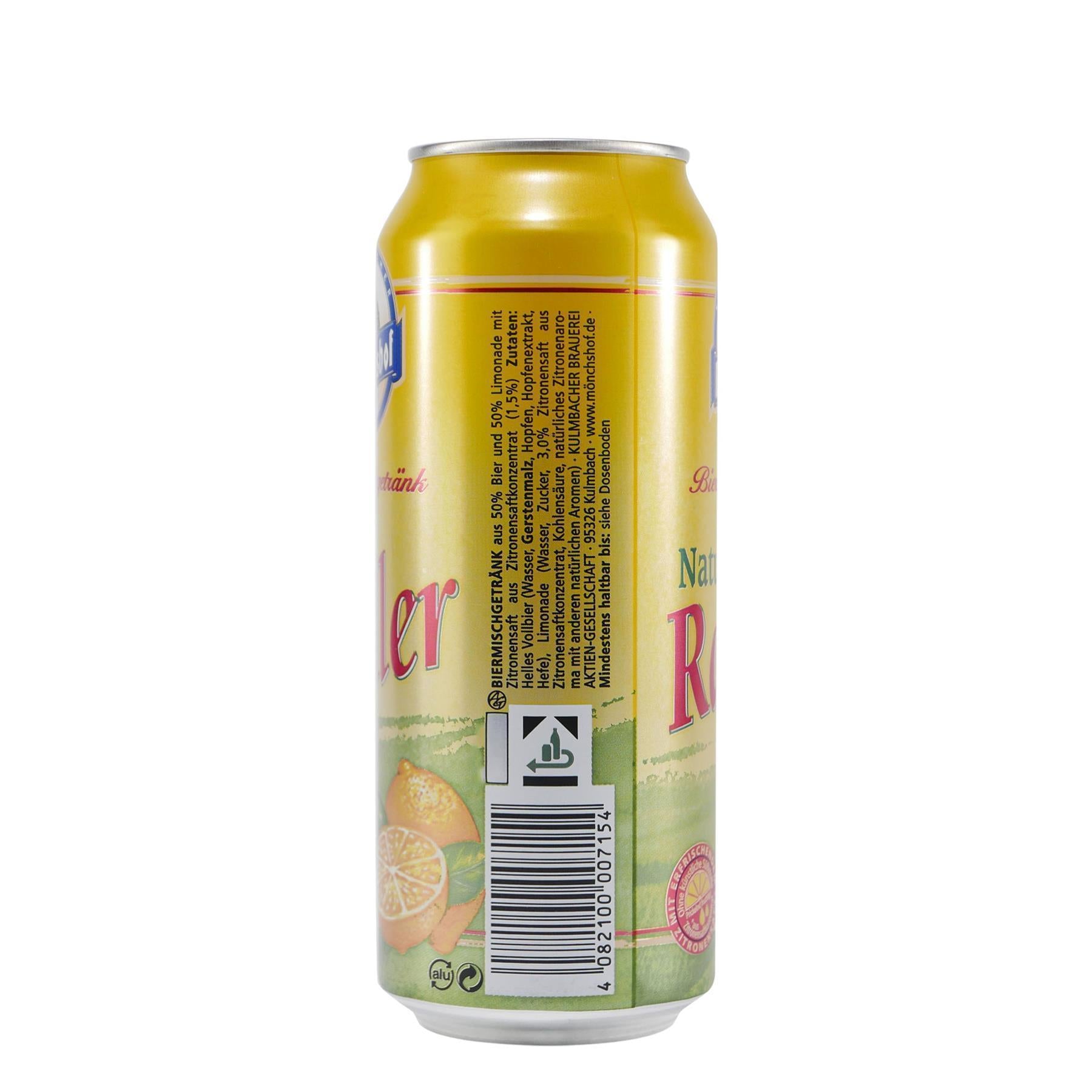 Mönchshof Natur Radler (24 x 0,5L) EINWEG