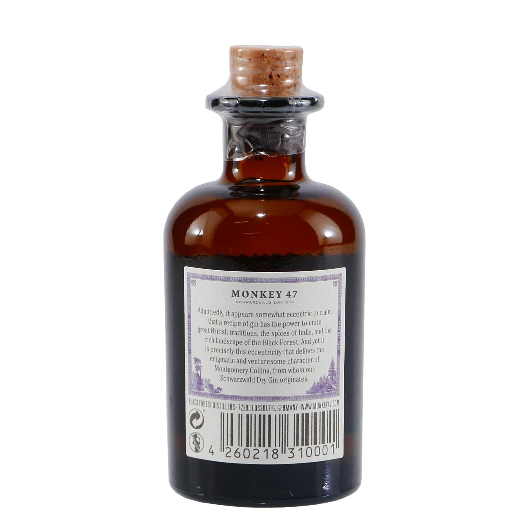 Monkey 47 Dry Gin "Mini" 0,05L