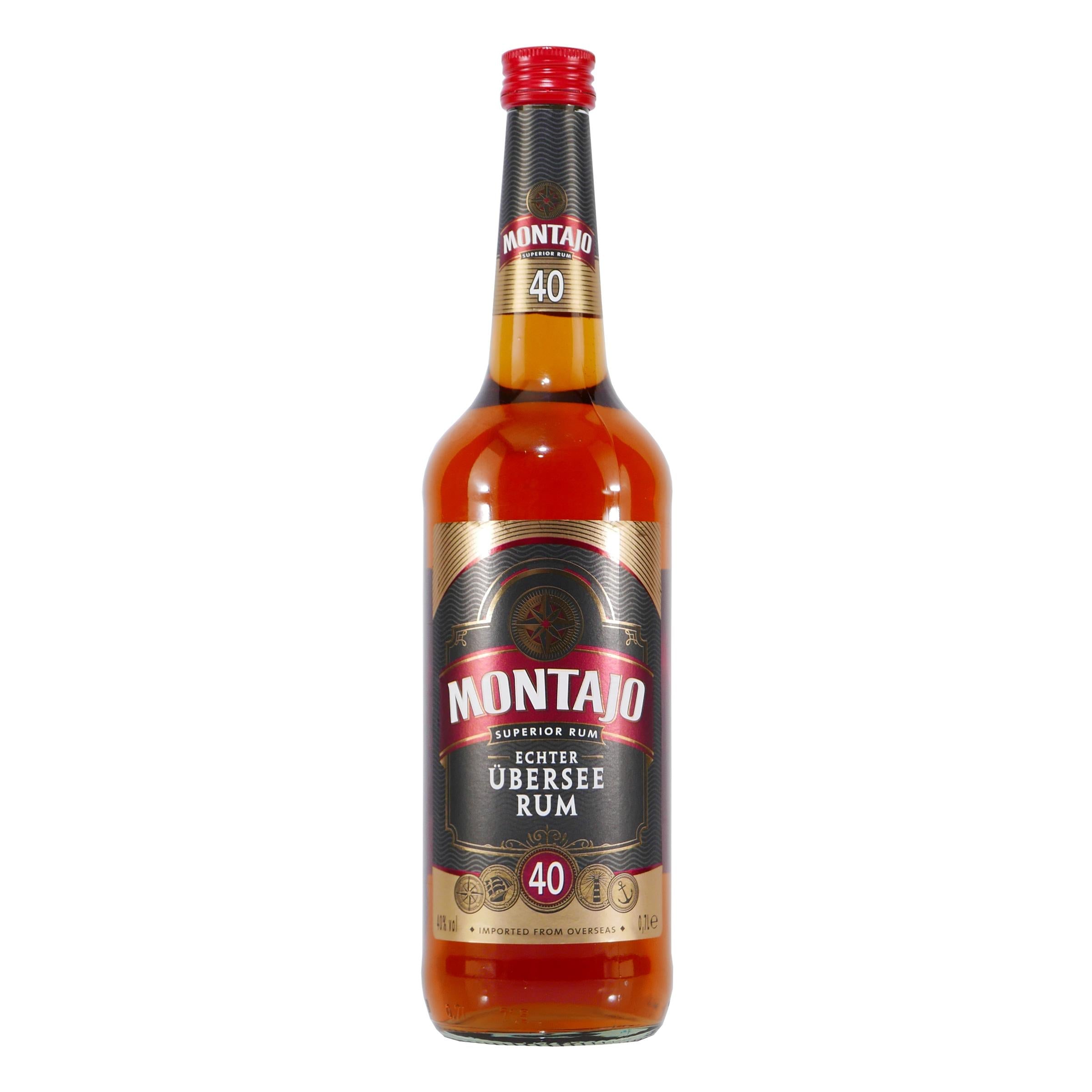 Montajo Echter Übersee Rum 40% mit Geschenk-Holzkiste