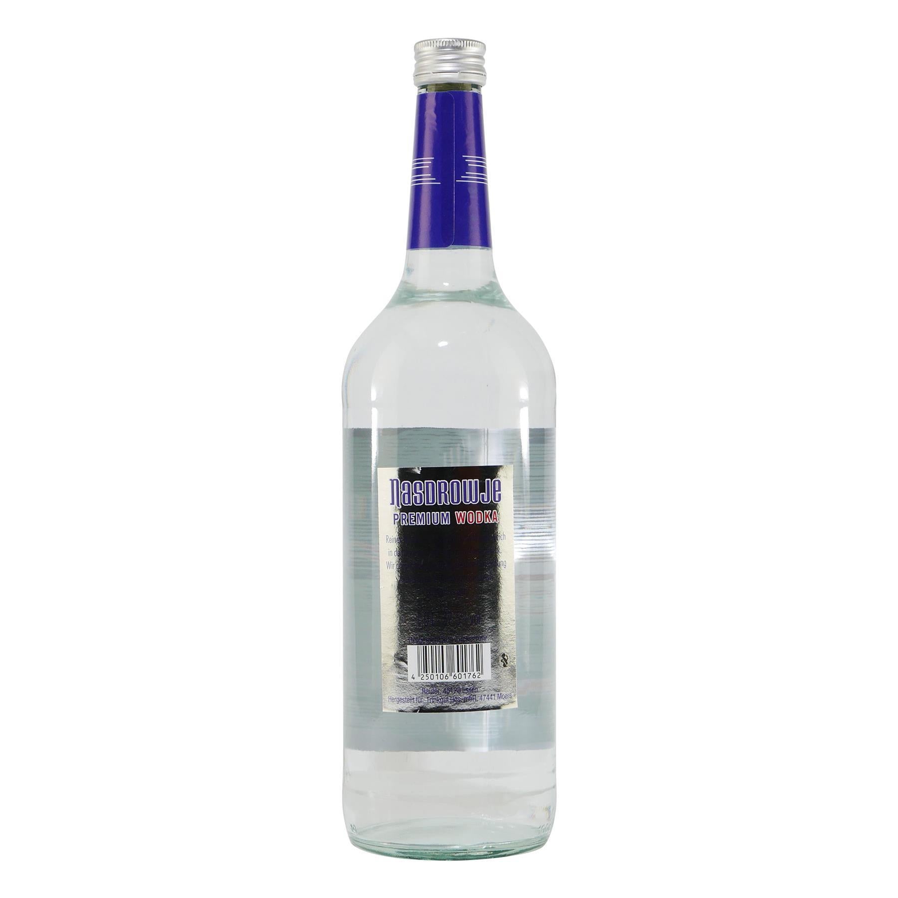 Nasdrowje Premium Wodka mit Geschenk-Holzkiste