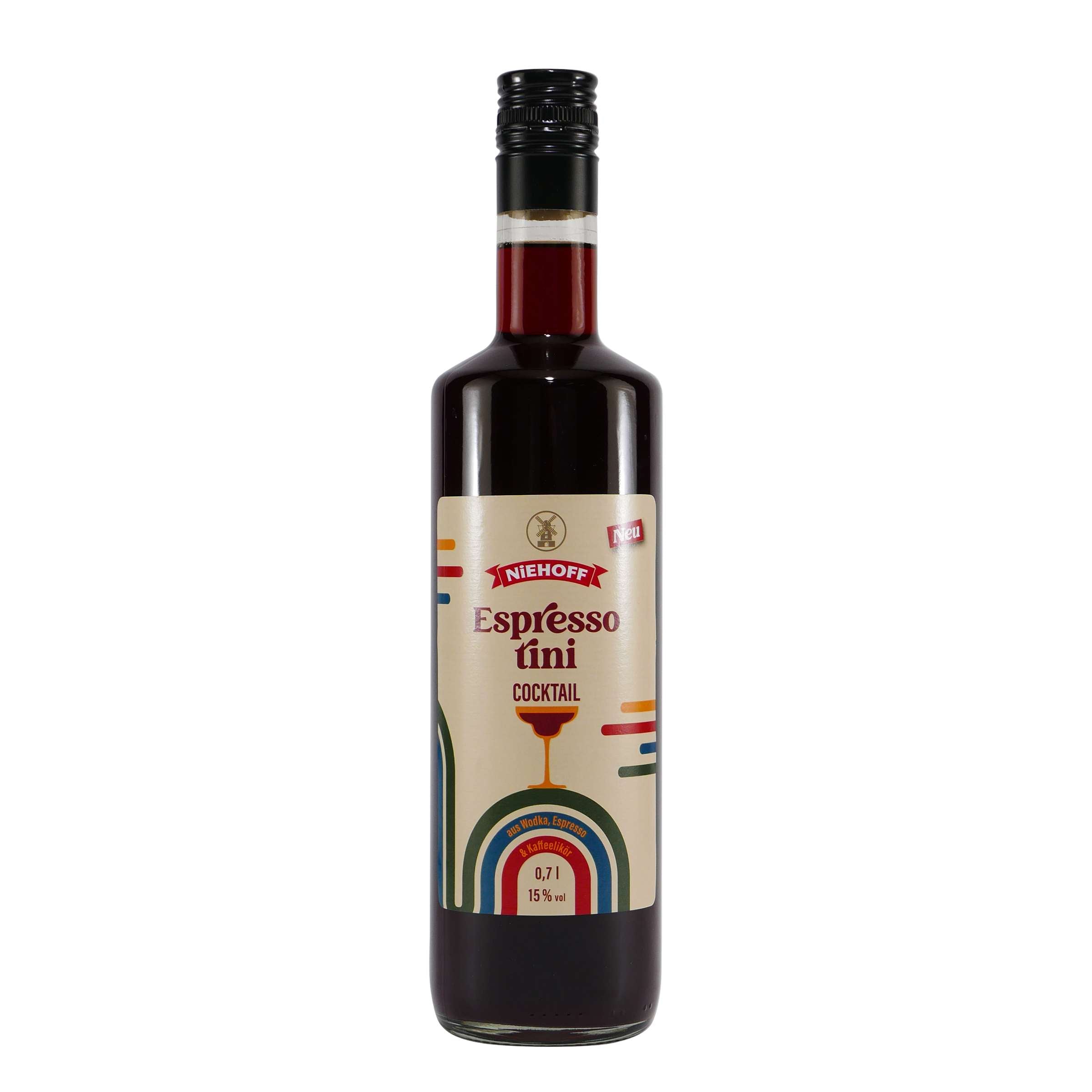 Niehoff Espressotini Cocktail mit Geschenk-Holzkiste