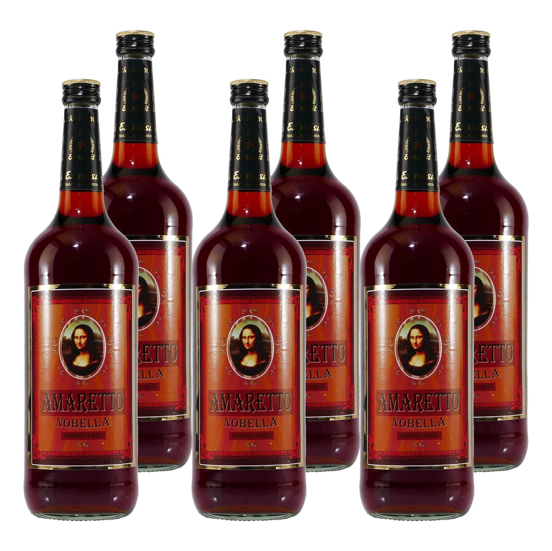 Rauter Amaretto Nobella Mandellikör (6 x 1,0L)