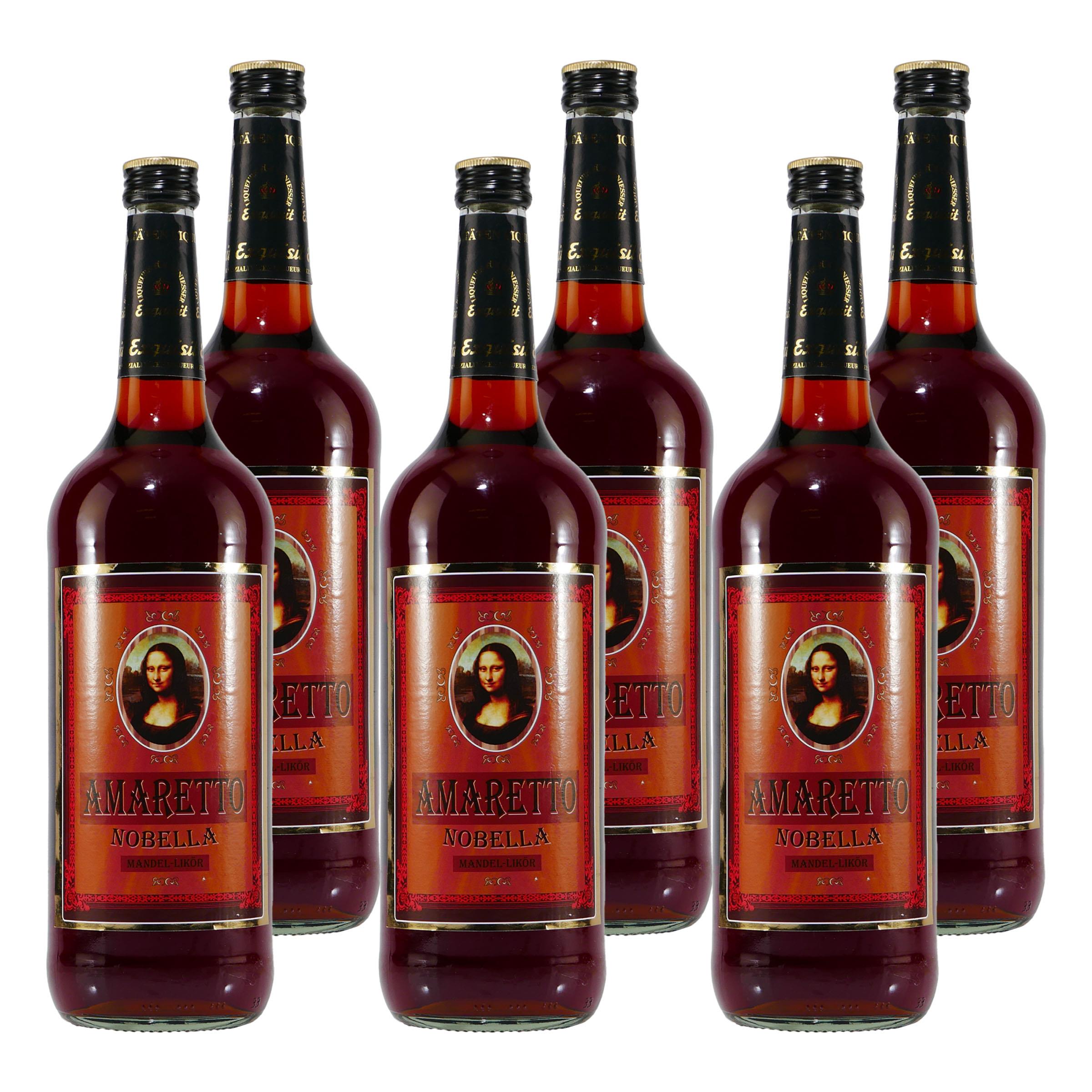Rauter Amaretto Nobella Mandellikör (6 x 1,0L)