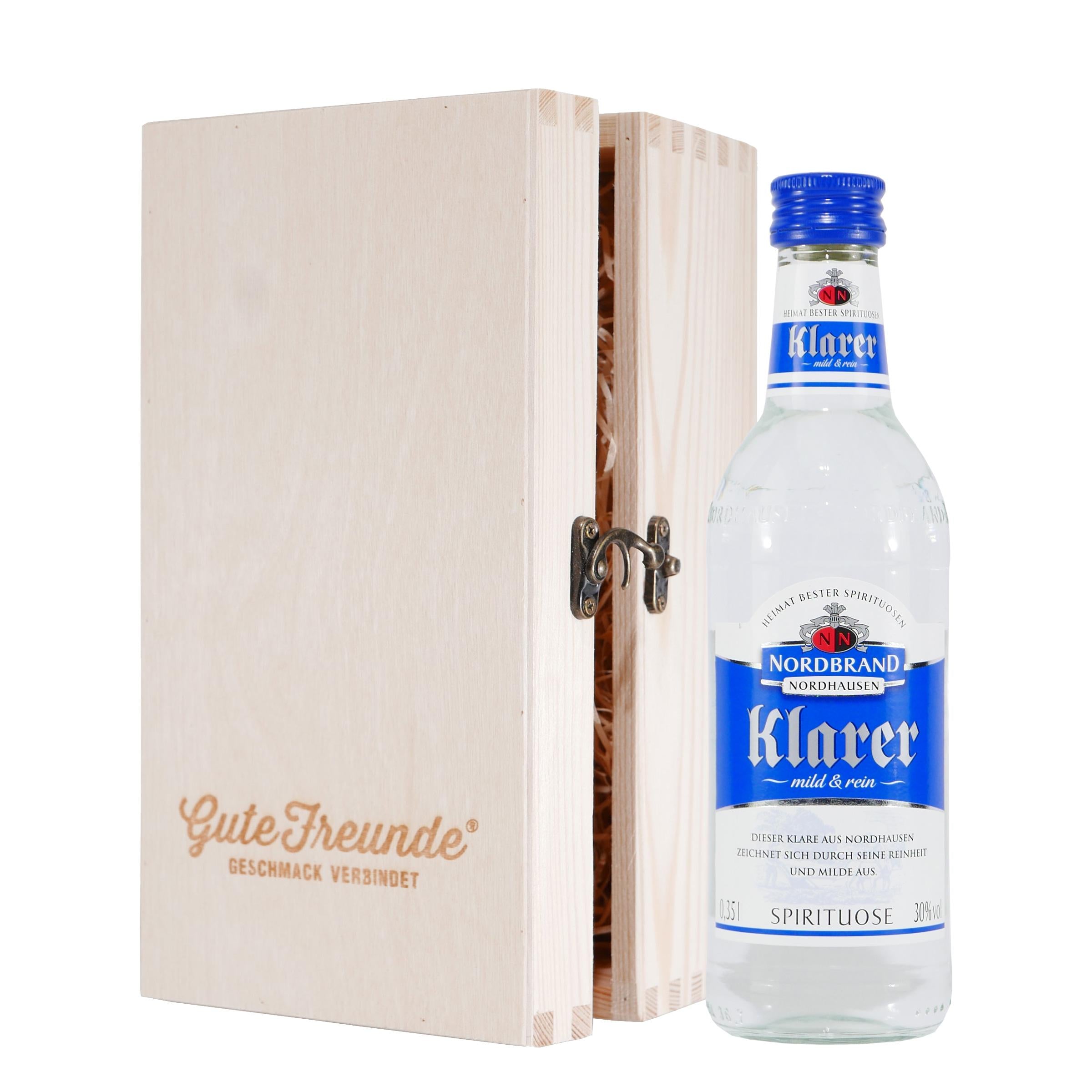 Nordbrand Klarer mit Geschenk-Holzkiste