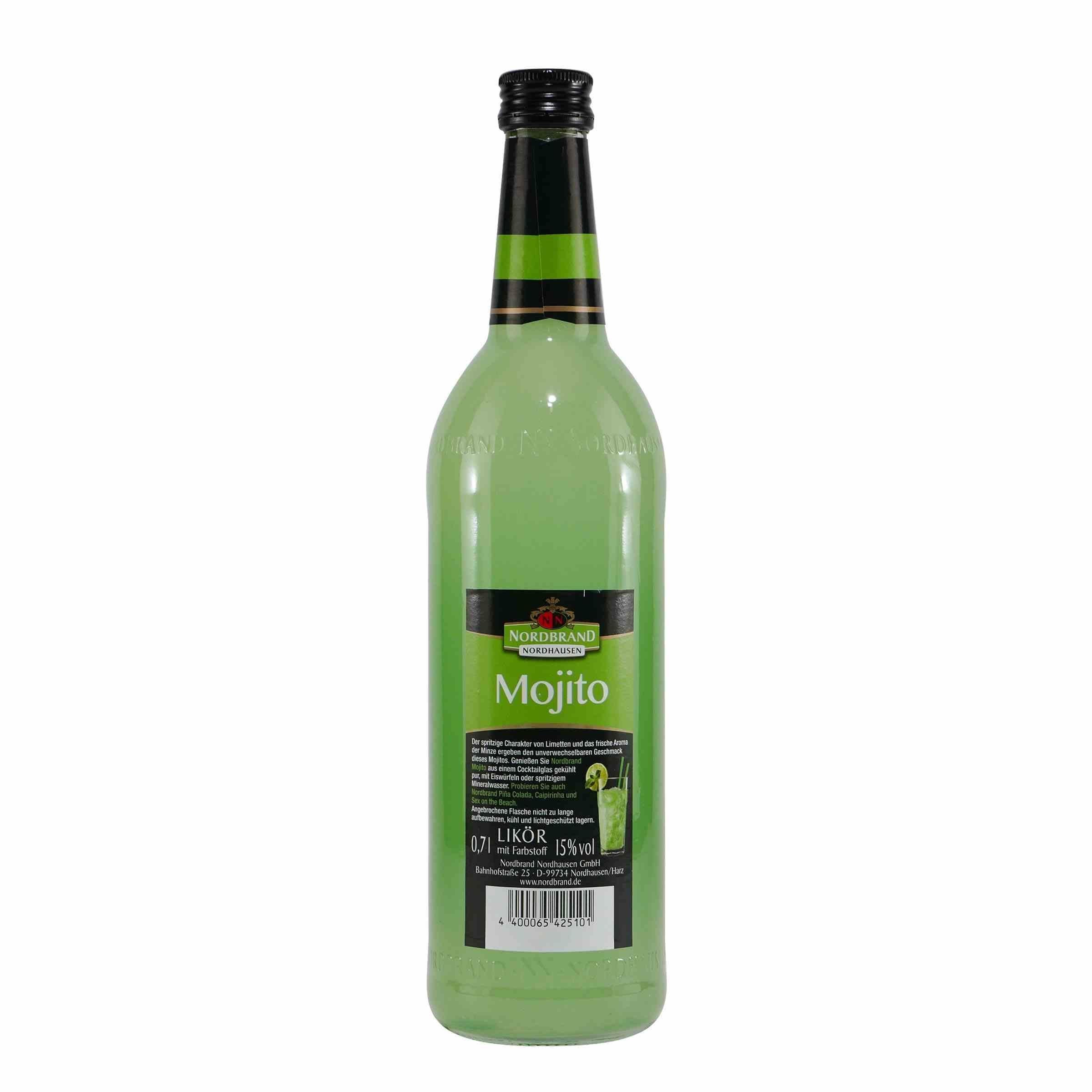 Nordbrand Mojito Likör mit Geschenk-Holzkiste