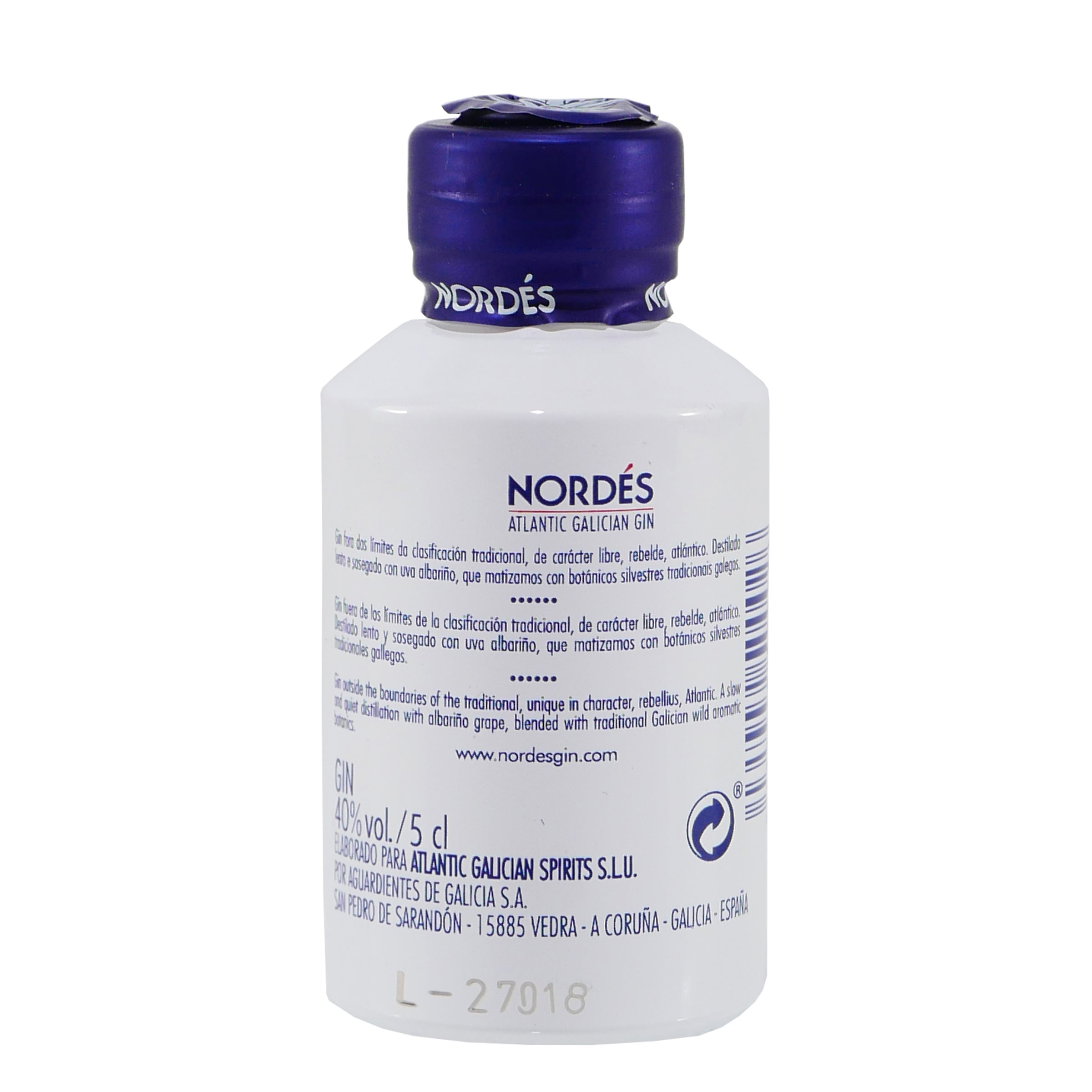 Nordés Atlantic Galician Gin "mini" 0,05L