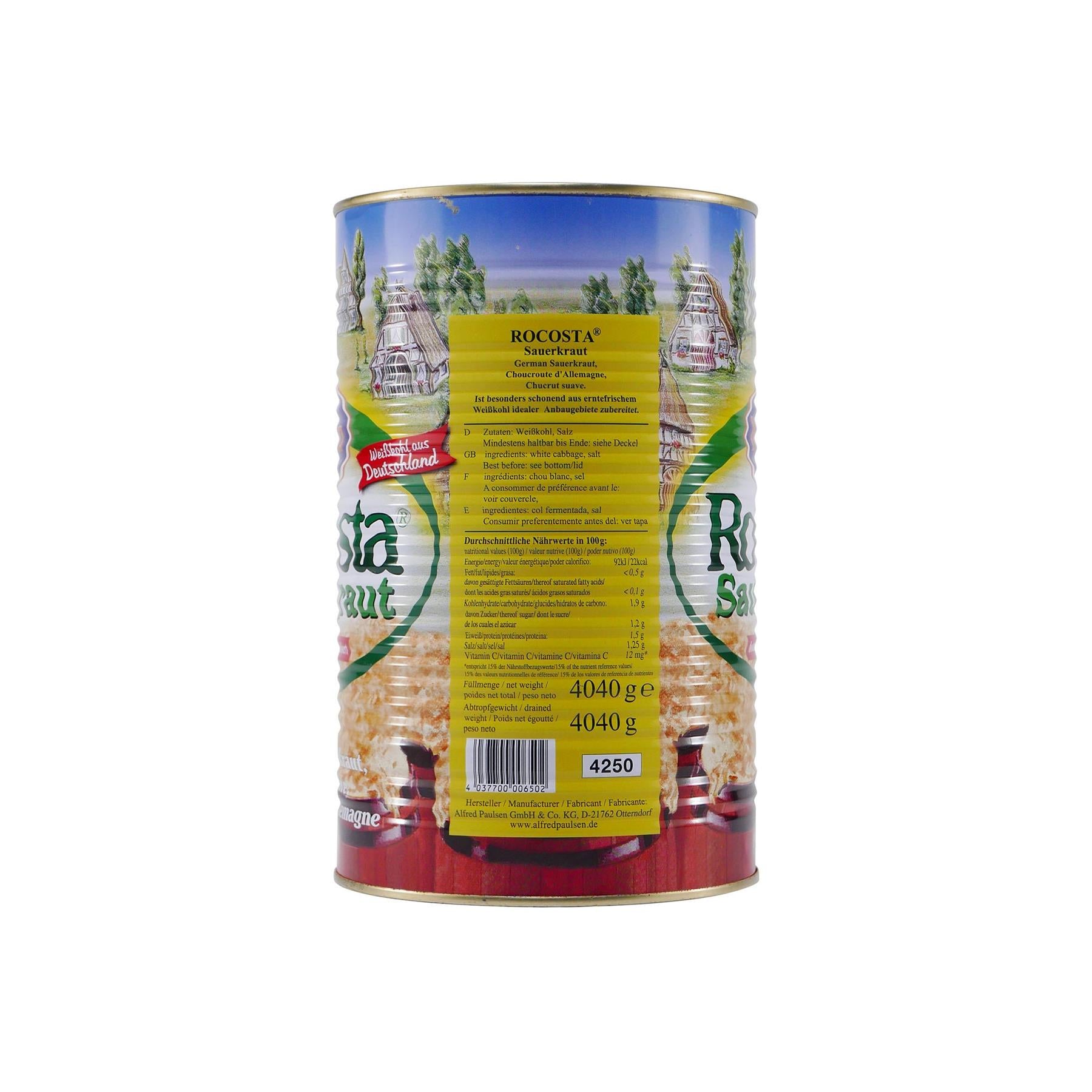 Nowka Rocosta Sauerkraut 4,04KG