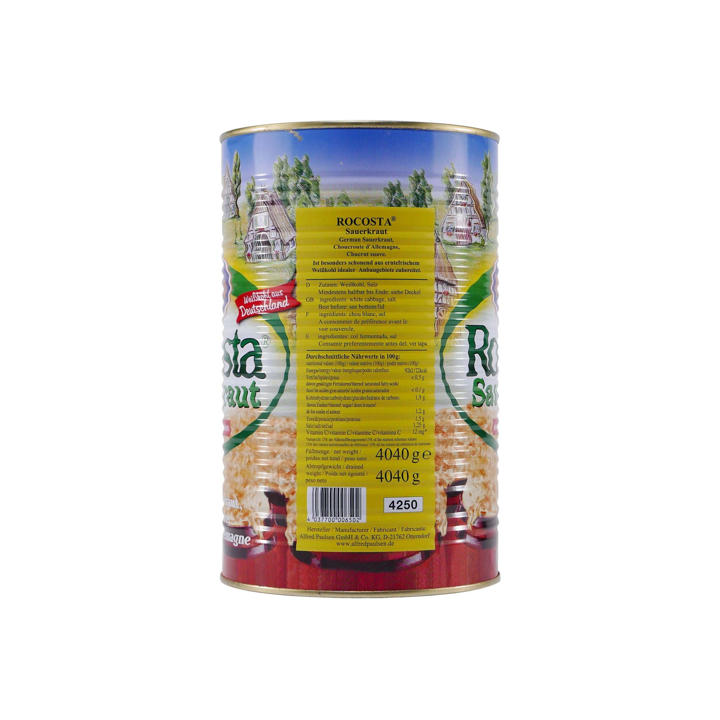 Nowka Rocosta Sauerkraut 4,04KG