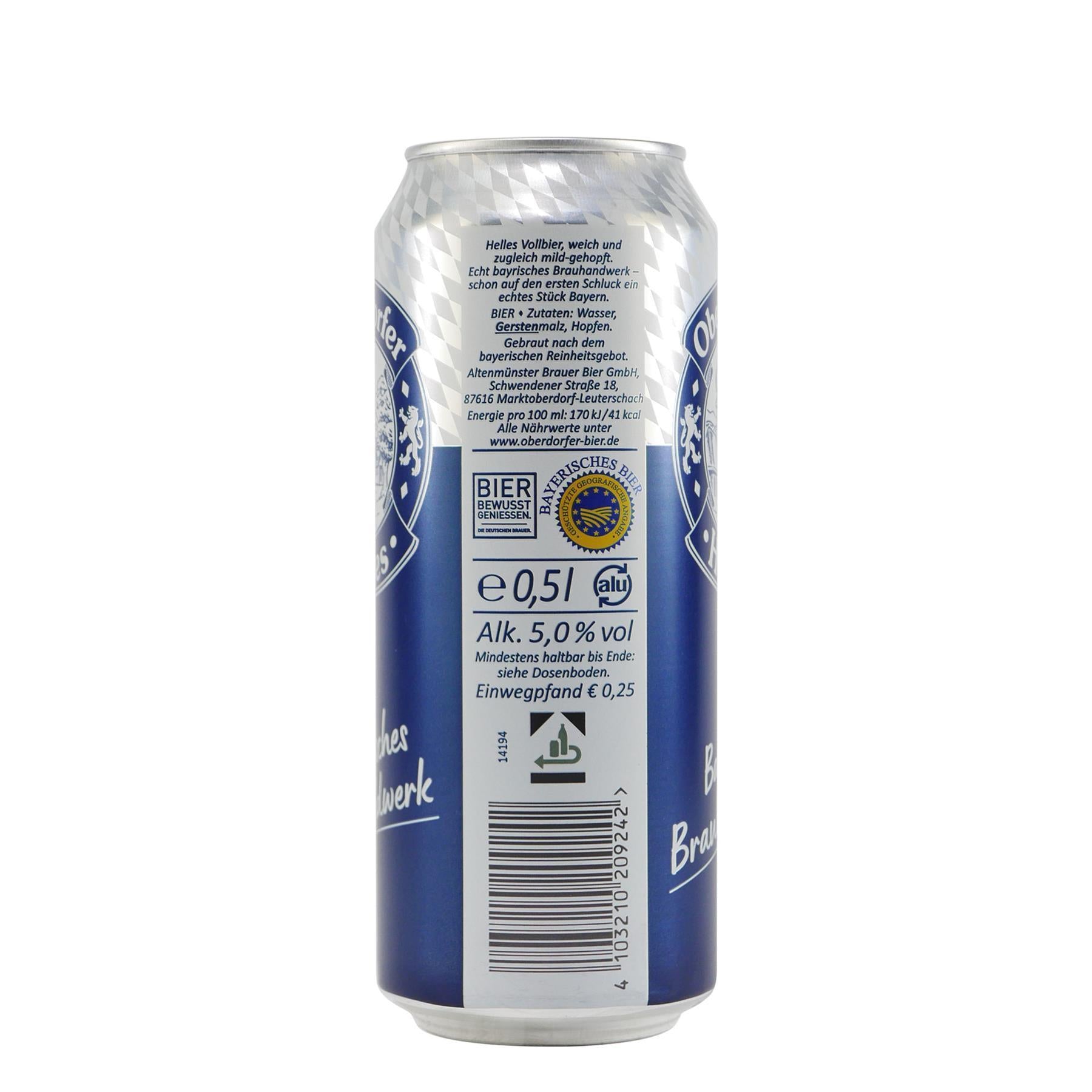 Oberdorfer Helles (24 x 0,5L) EINWEG
