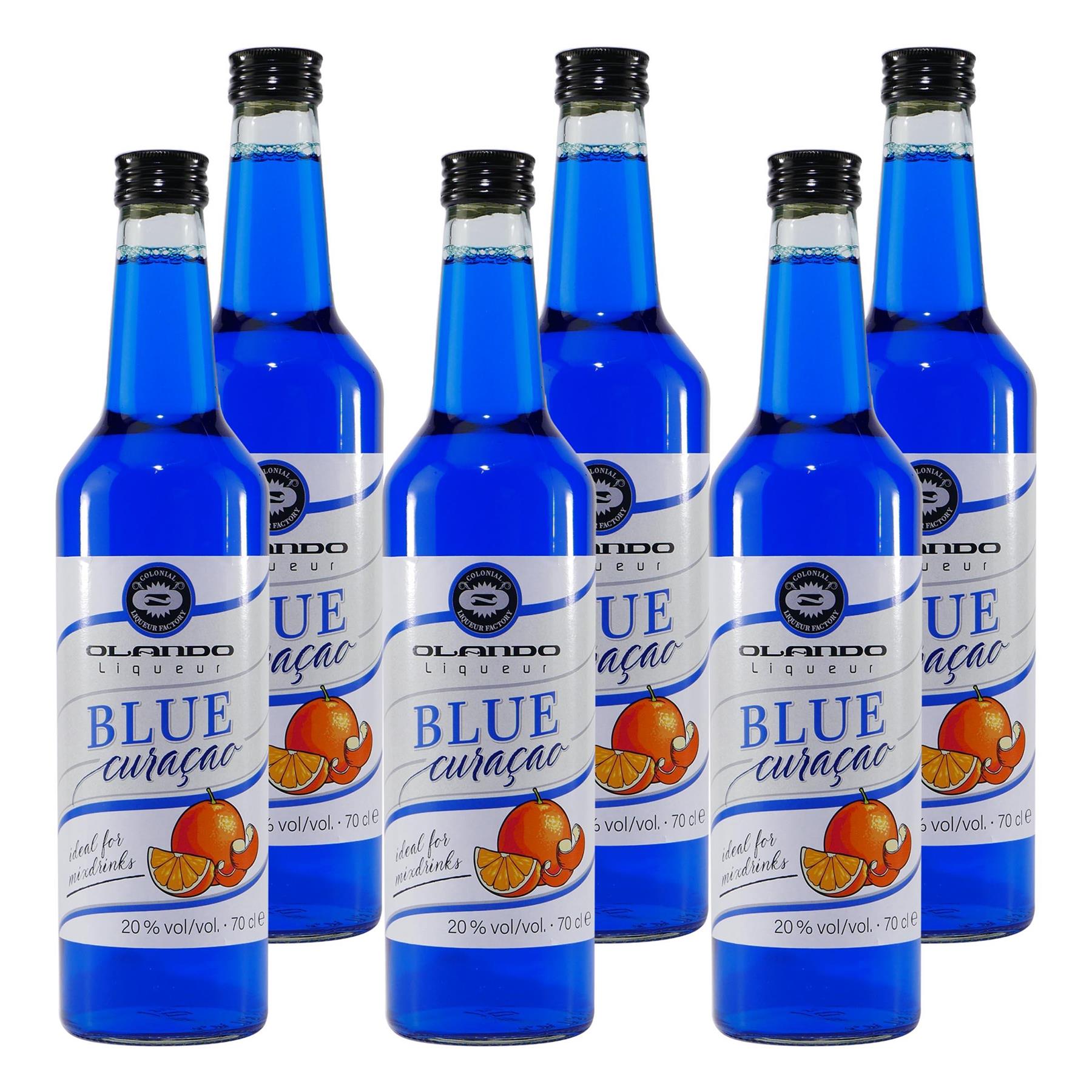 Olando Blue Curacao Likör (6 x 0,7L)