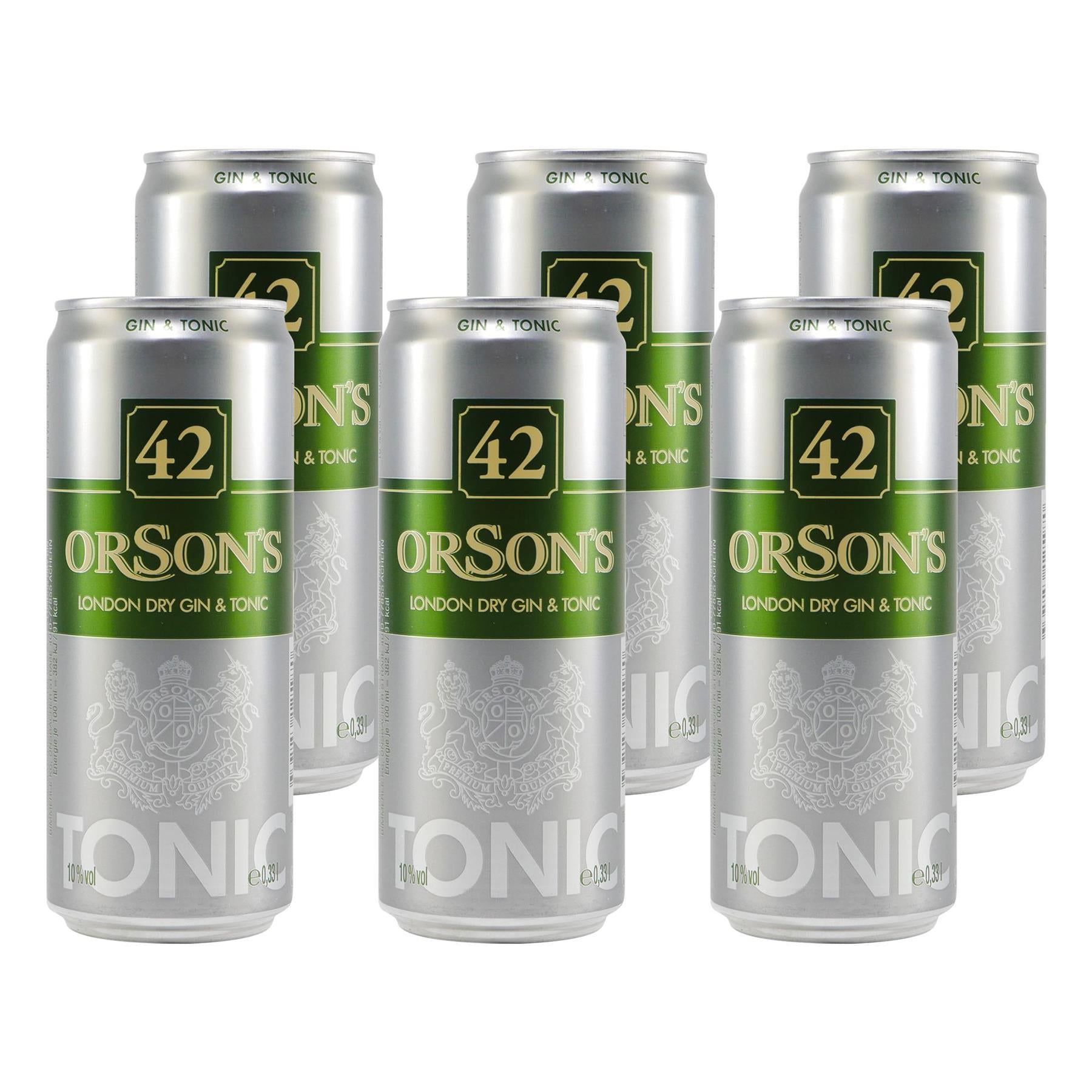 Orson´s London Dry Gin & Tonic (12 x 0,33L) EINWEG