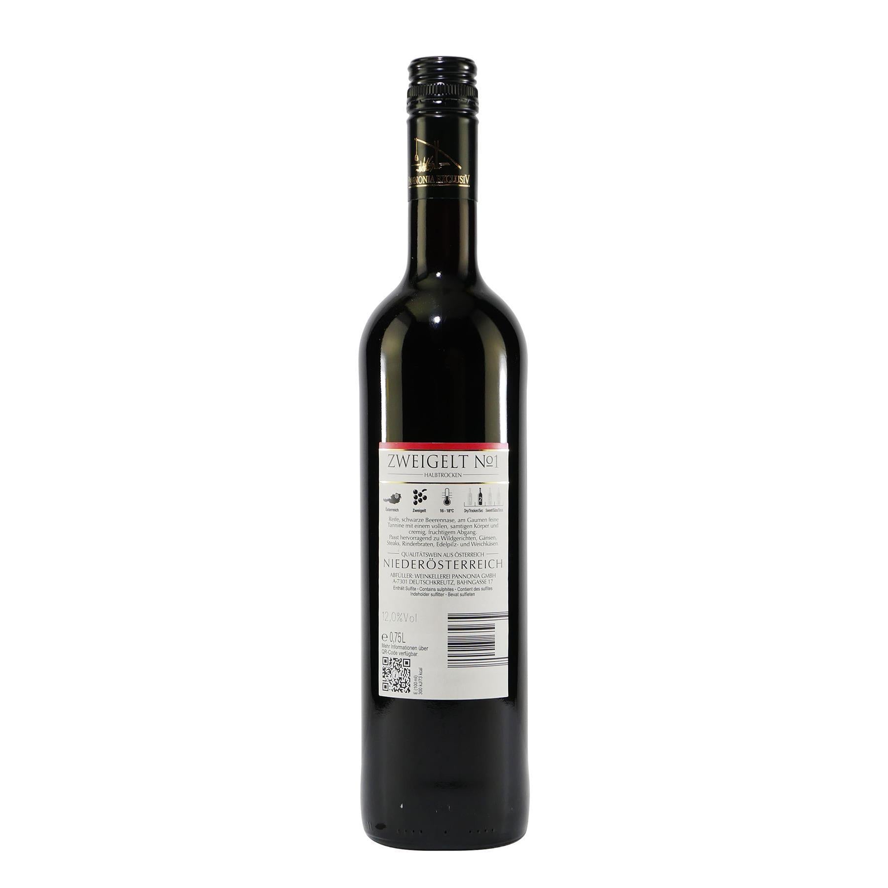 Pannonia Exclusiv Zweigelt -halbtrocken- (6 x 0,75L)