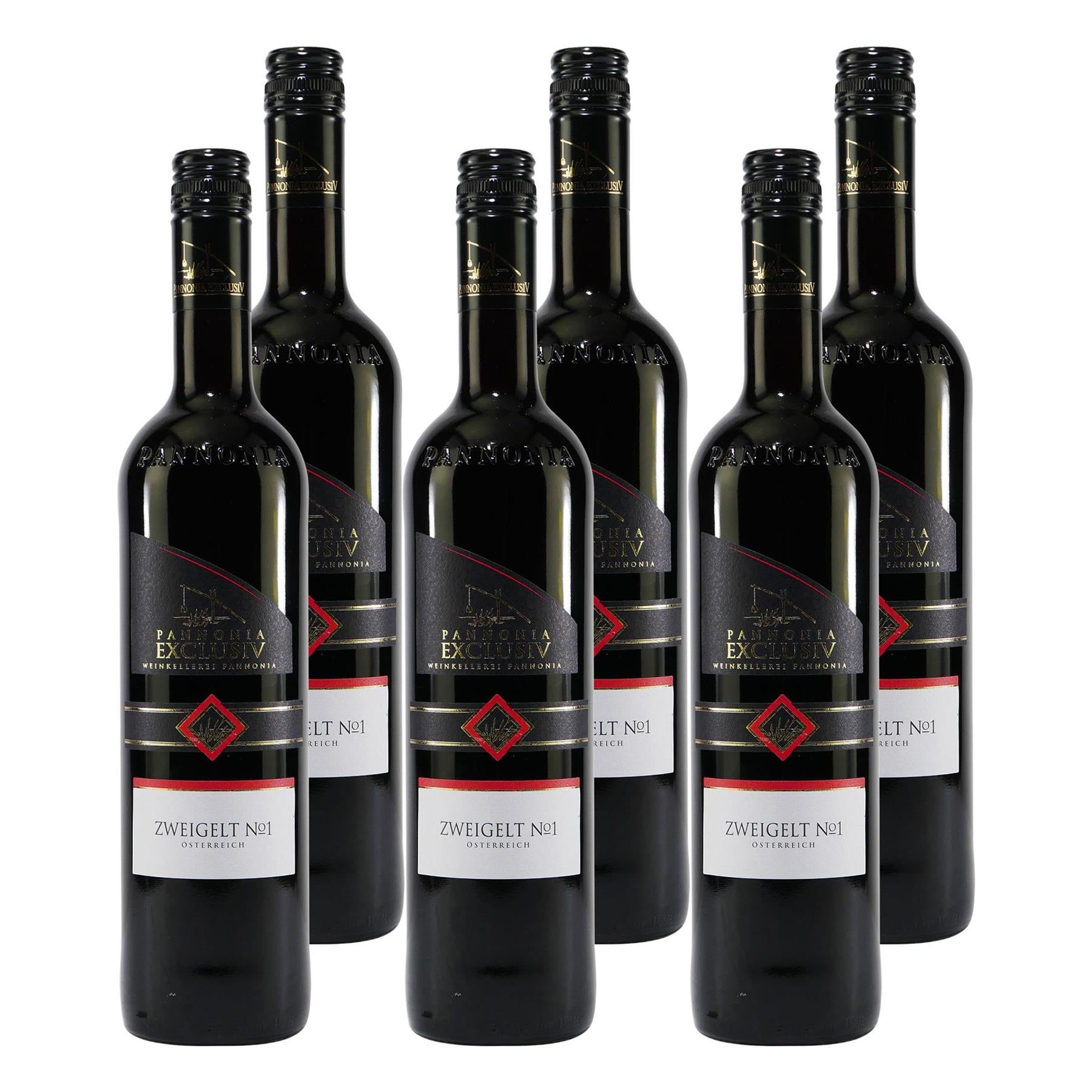 Pannonia Exclusiv Zweigelt -halbtrocken- (6 x 0,75L)
