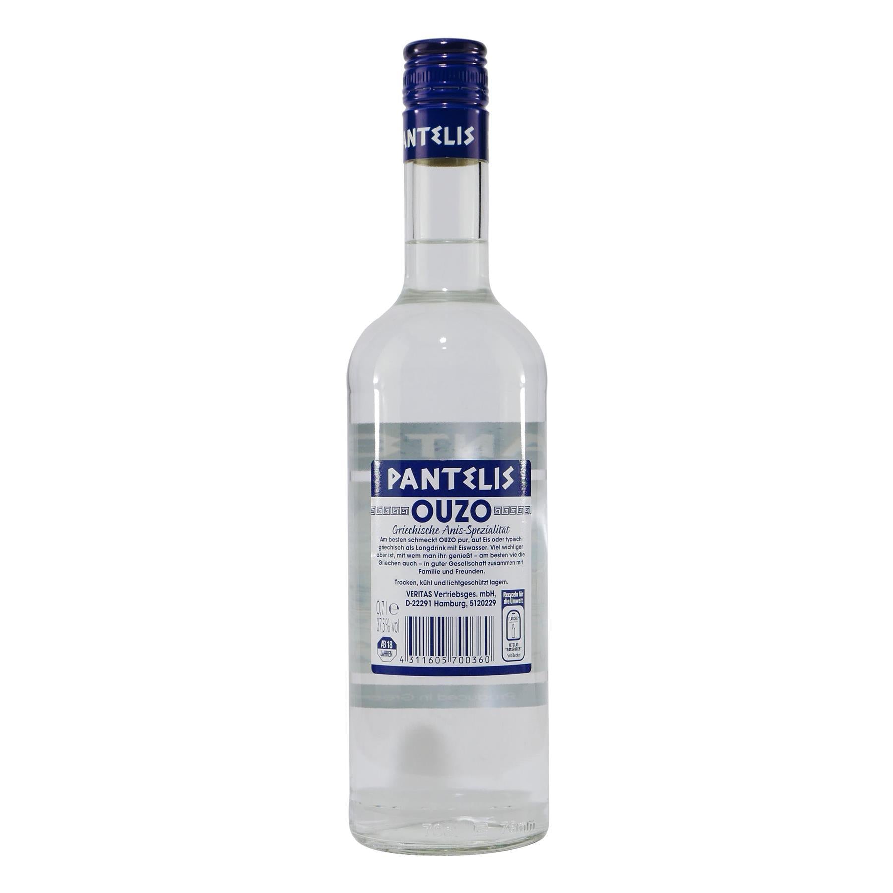 Pantelis Ouzo mit Geschenk-Holzkiste