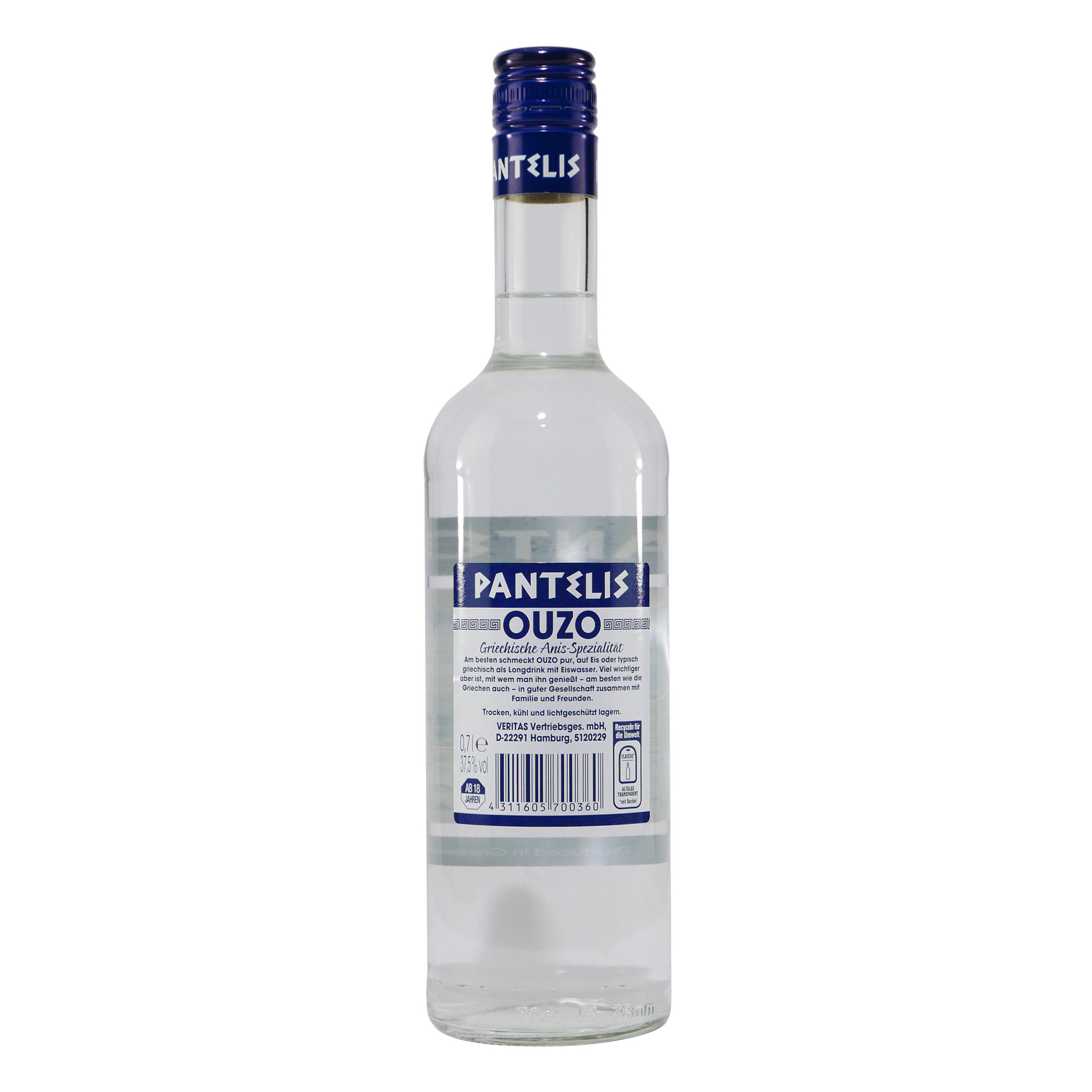 Pantelis Ouzo mit Geschenk-Holzkiste