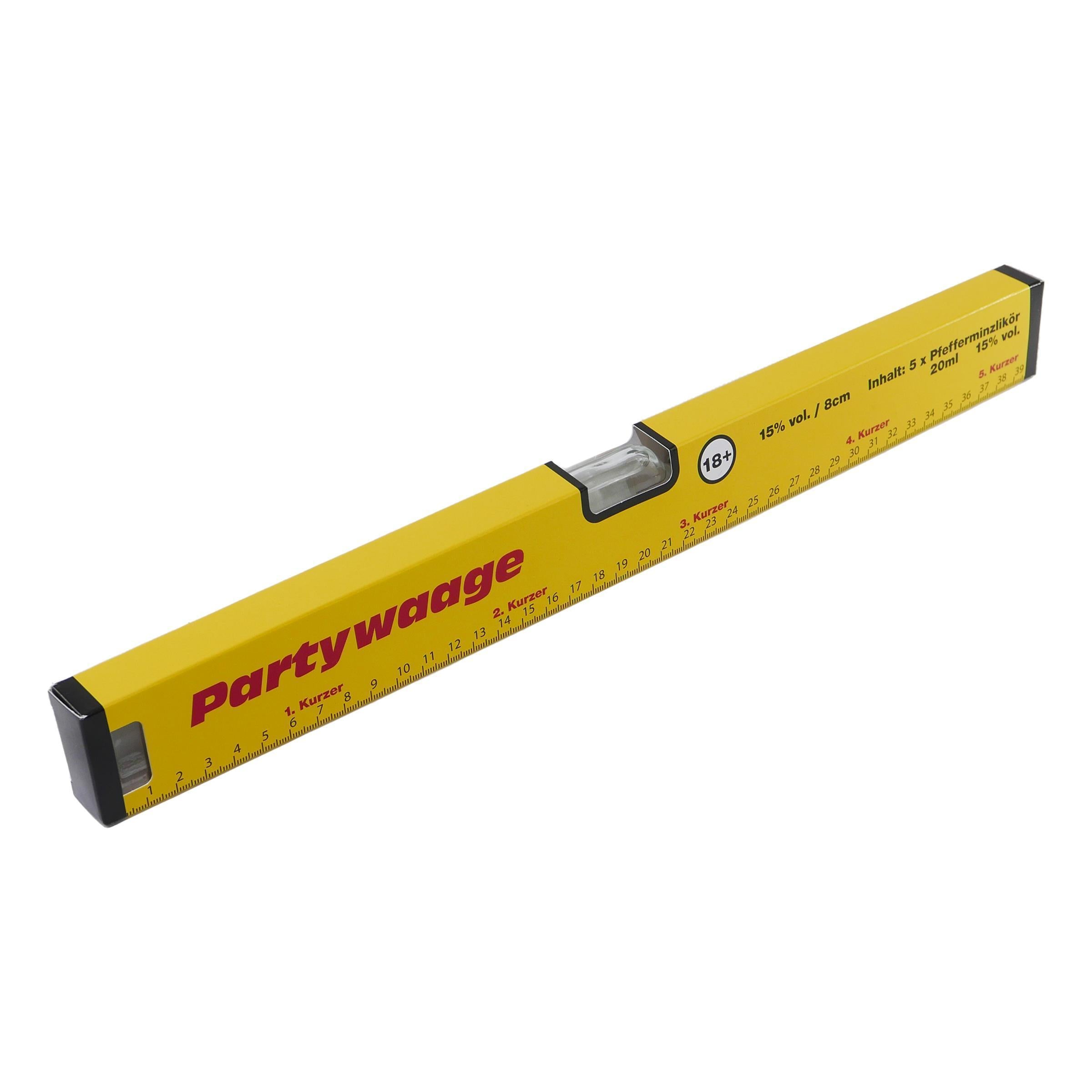 Partywaage Gelb Pfefferminzlikör (5 x 0,02L)