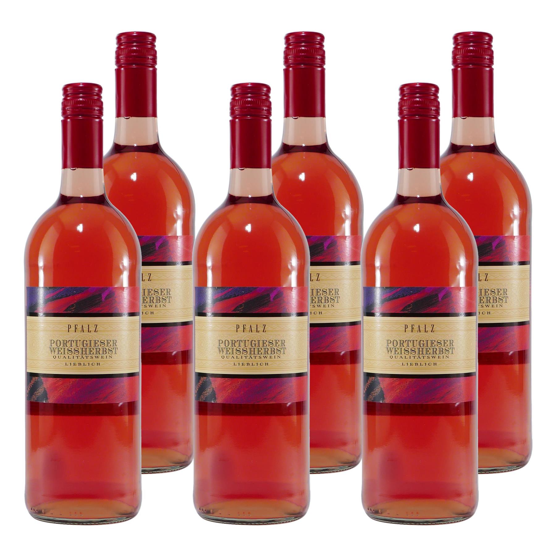 Pfalz Portugieser Weissherbst Roséwein -lieblich- (6 x 1,0L)