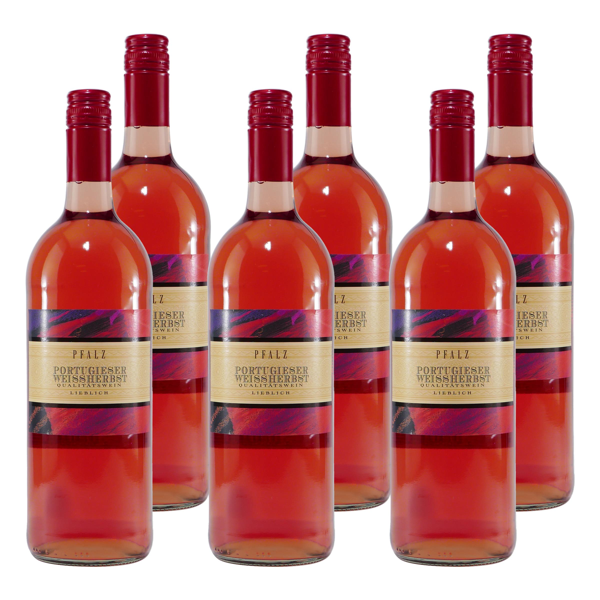 Pfalz Portugieser Weissherbst Roséwein -lieblich- (6 x 1,0L)