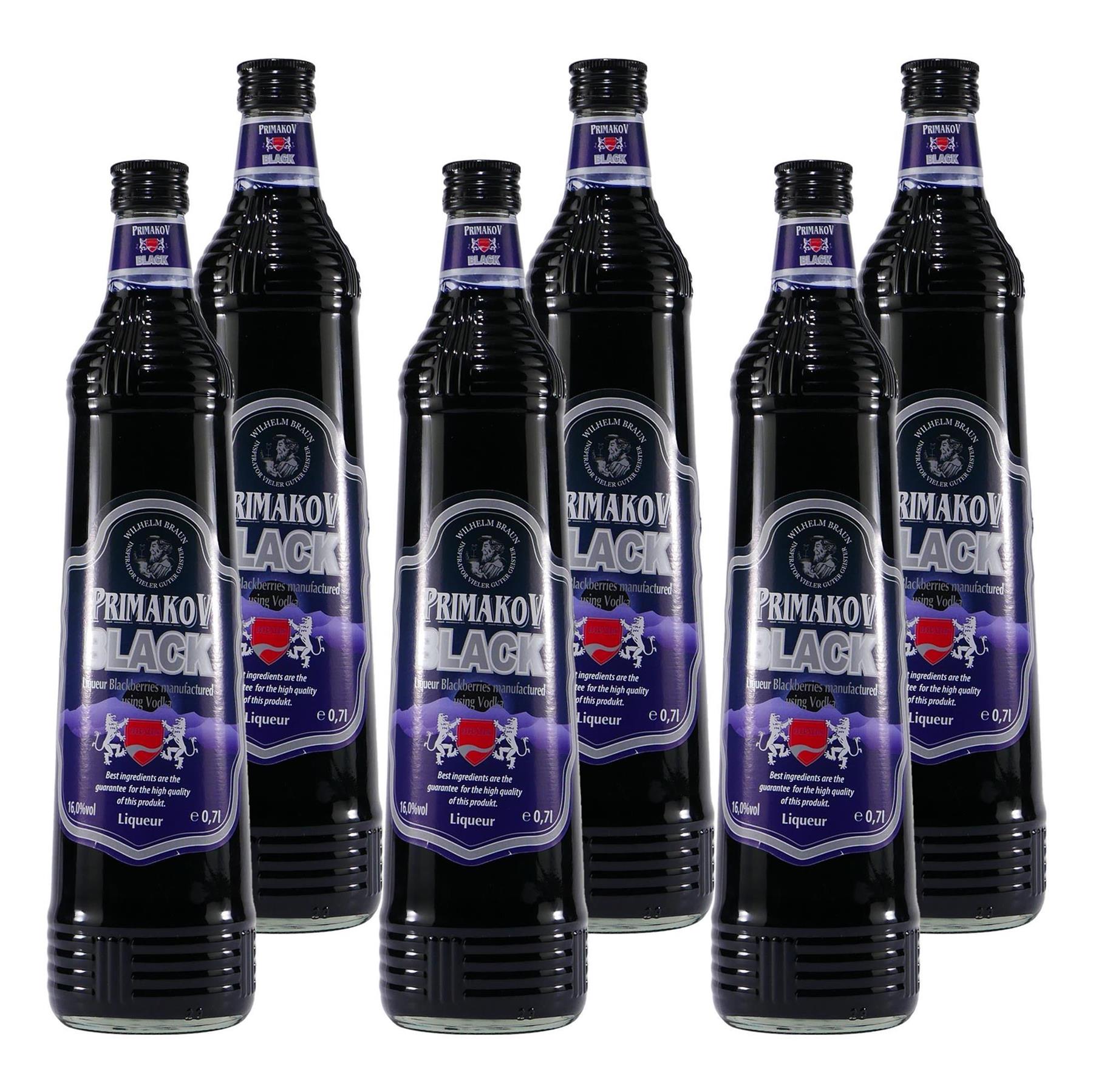 Primakov Black Brombeer-Likör (6 x 0,7L)