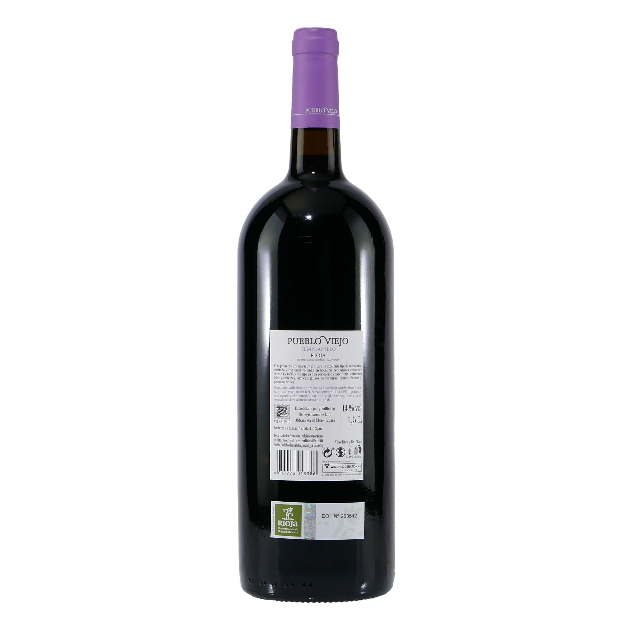 Pueblo Viejo Tempranillo DOC -trocken- (6 x 1,5L)
