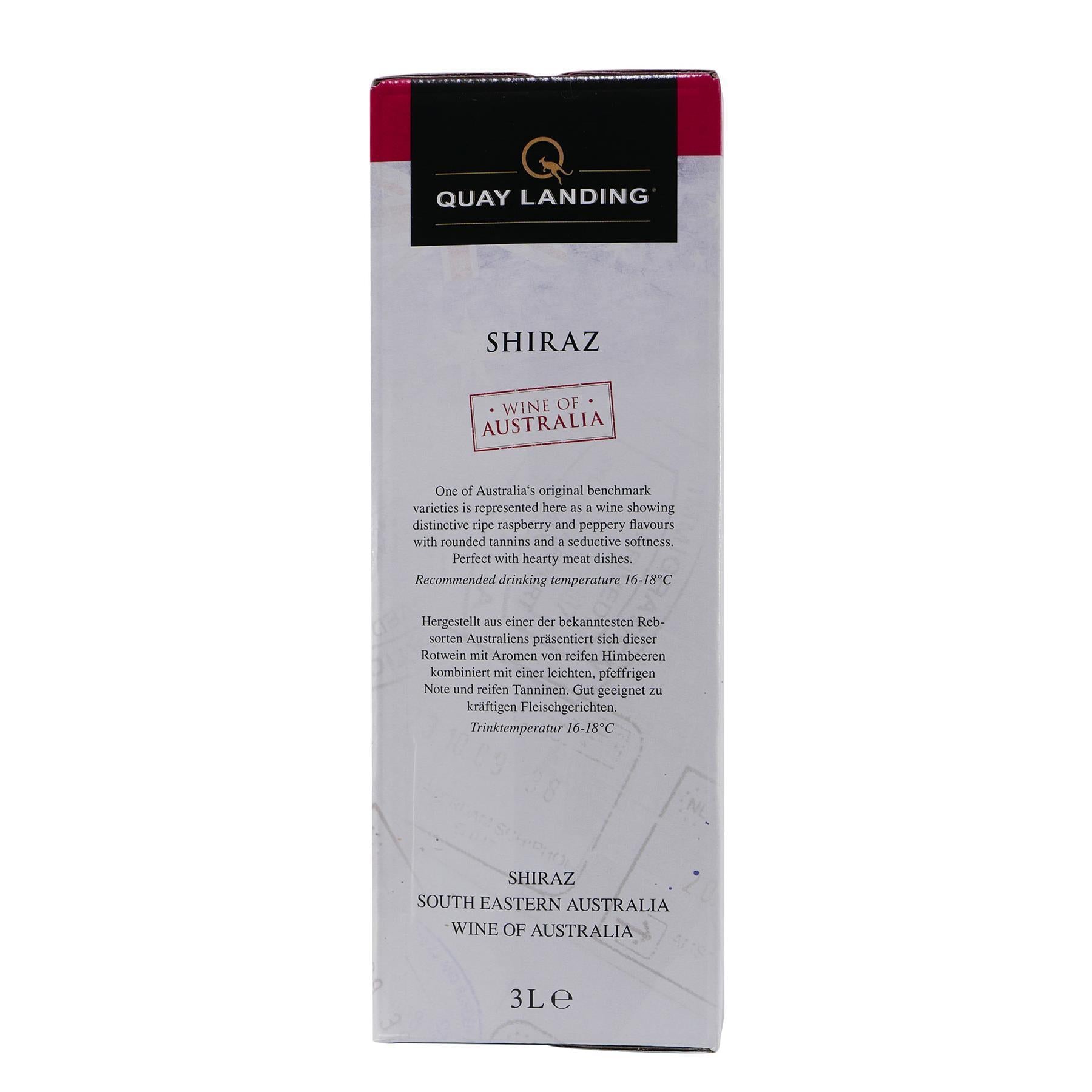 Quay Landing Shiraz -trocken- 3,0L BIB