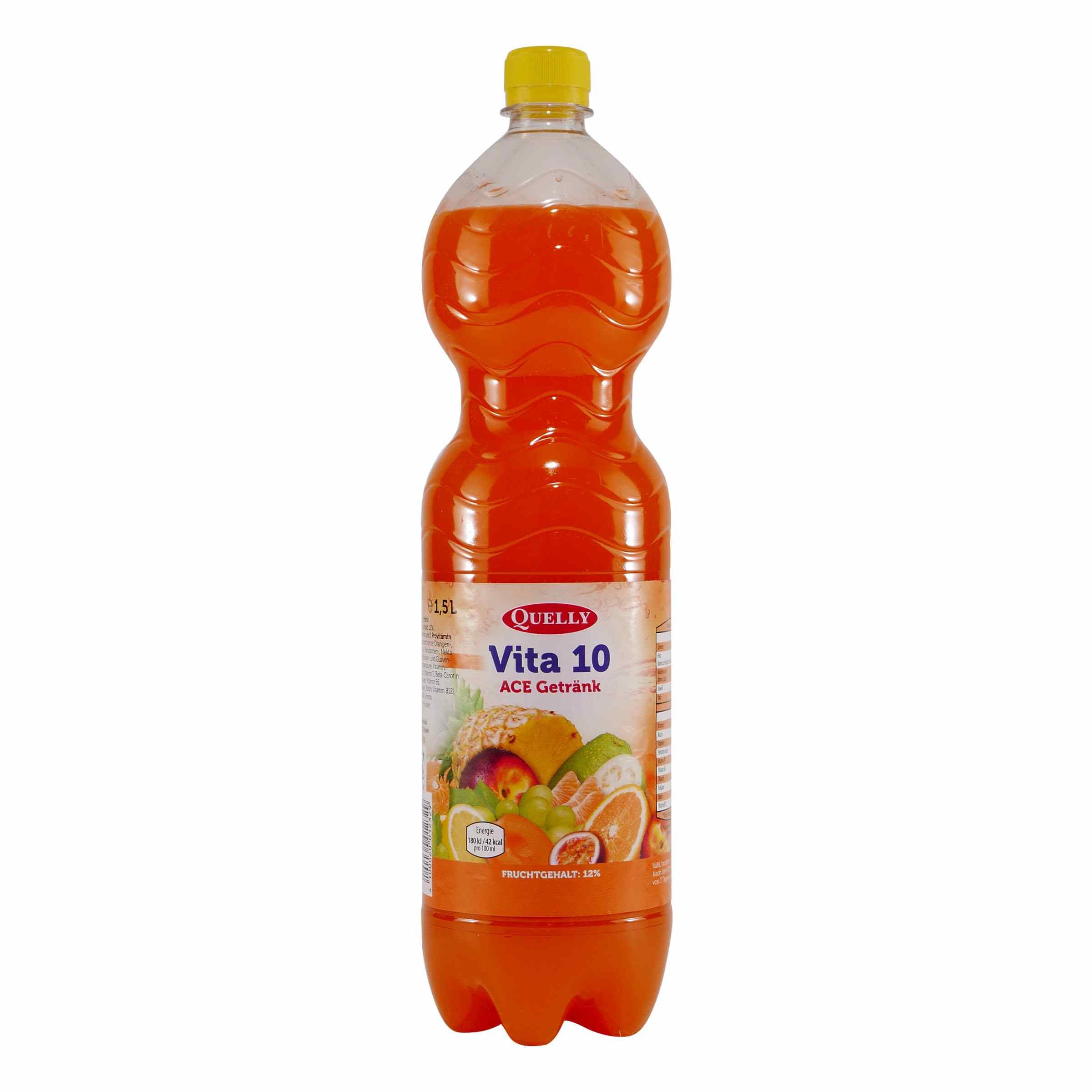 Quelly Vita 10 ACE-Getränk (6 x 1,5L) EINWEG