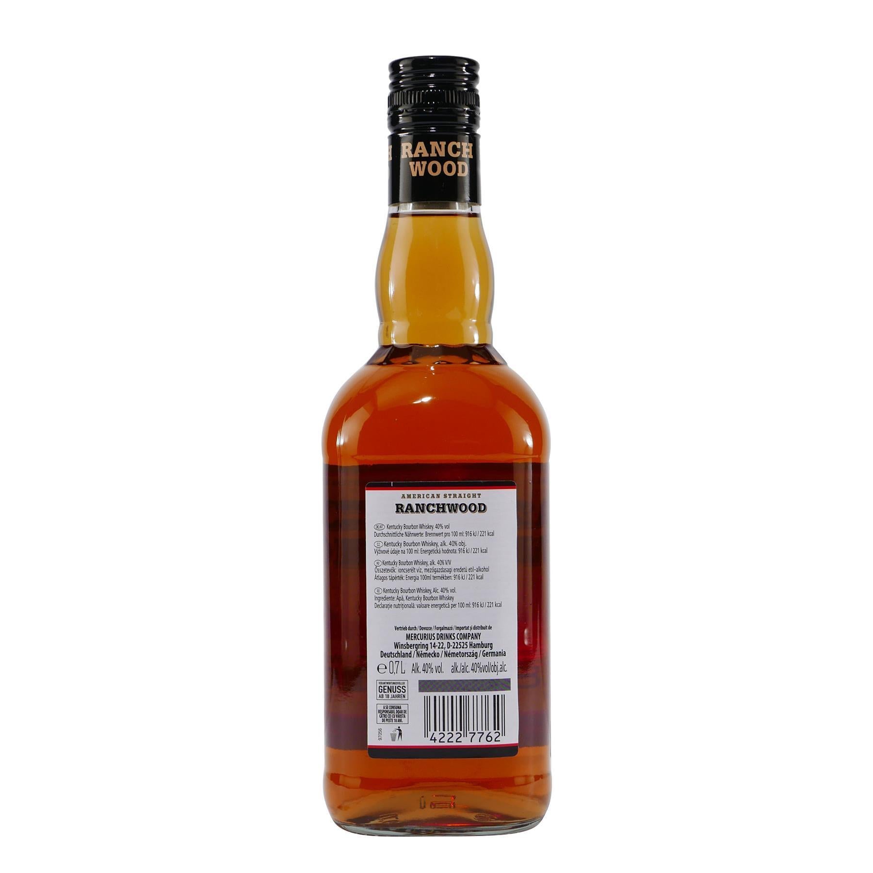 Ranch Wood Kentucky Bourbon Whiskey mit Geschenk-Holzkiste