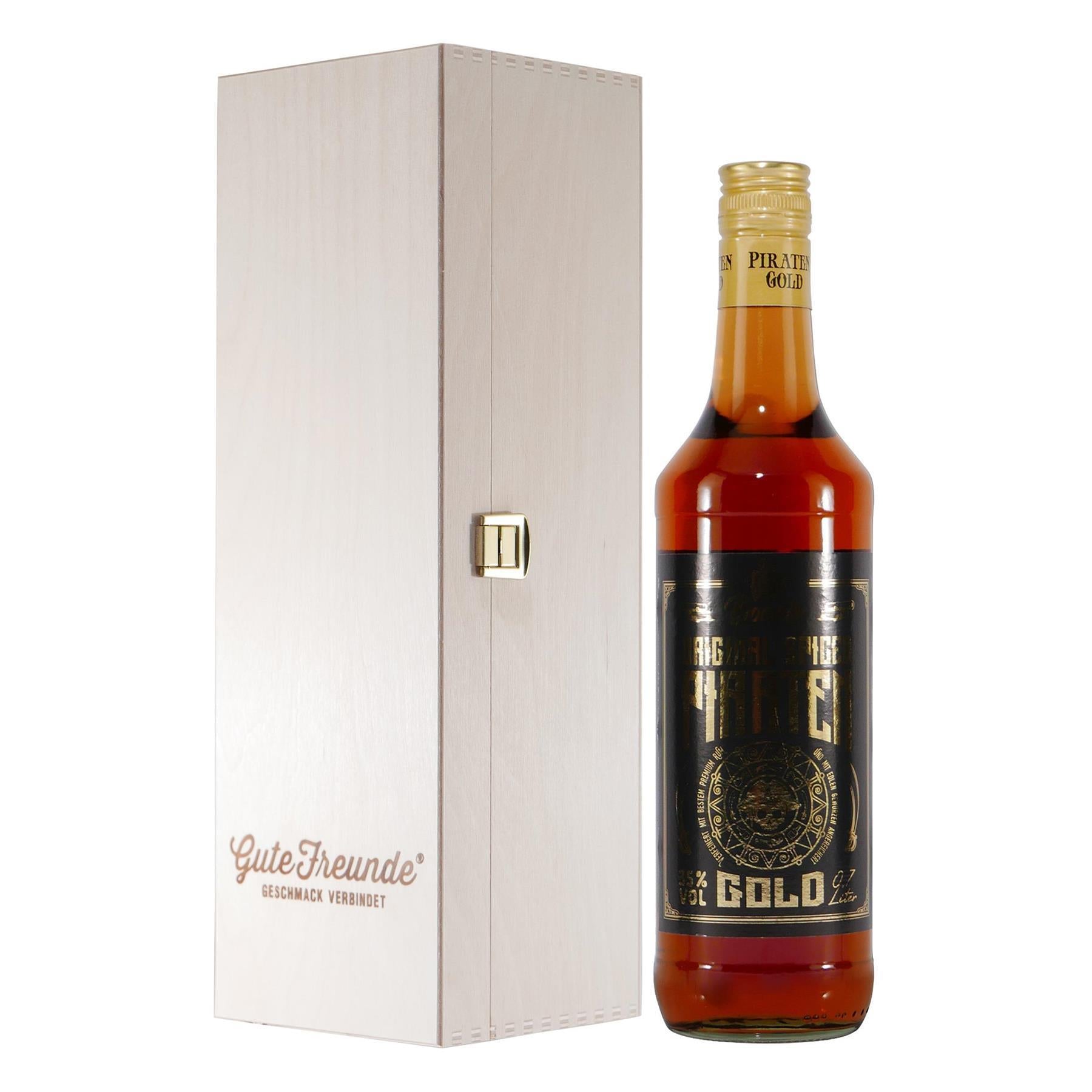 Boente Original Spiced Piraten Gold mit Geschenk-Holzkiste