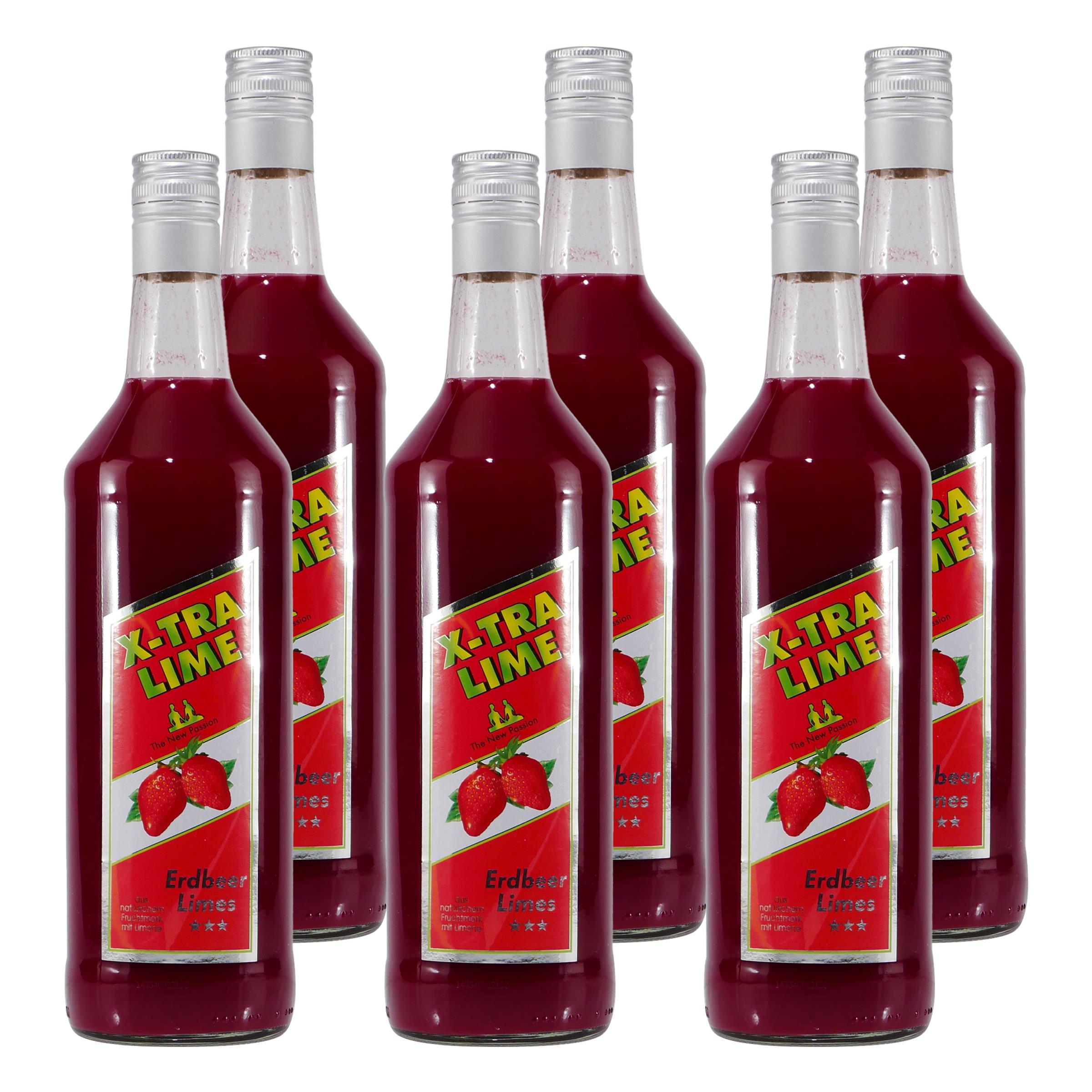 Rauter X-TRA Erdbeere-Limes (6 x 1,0L)