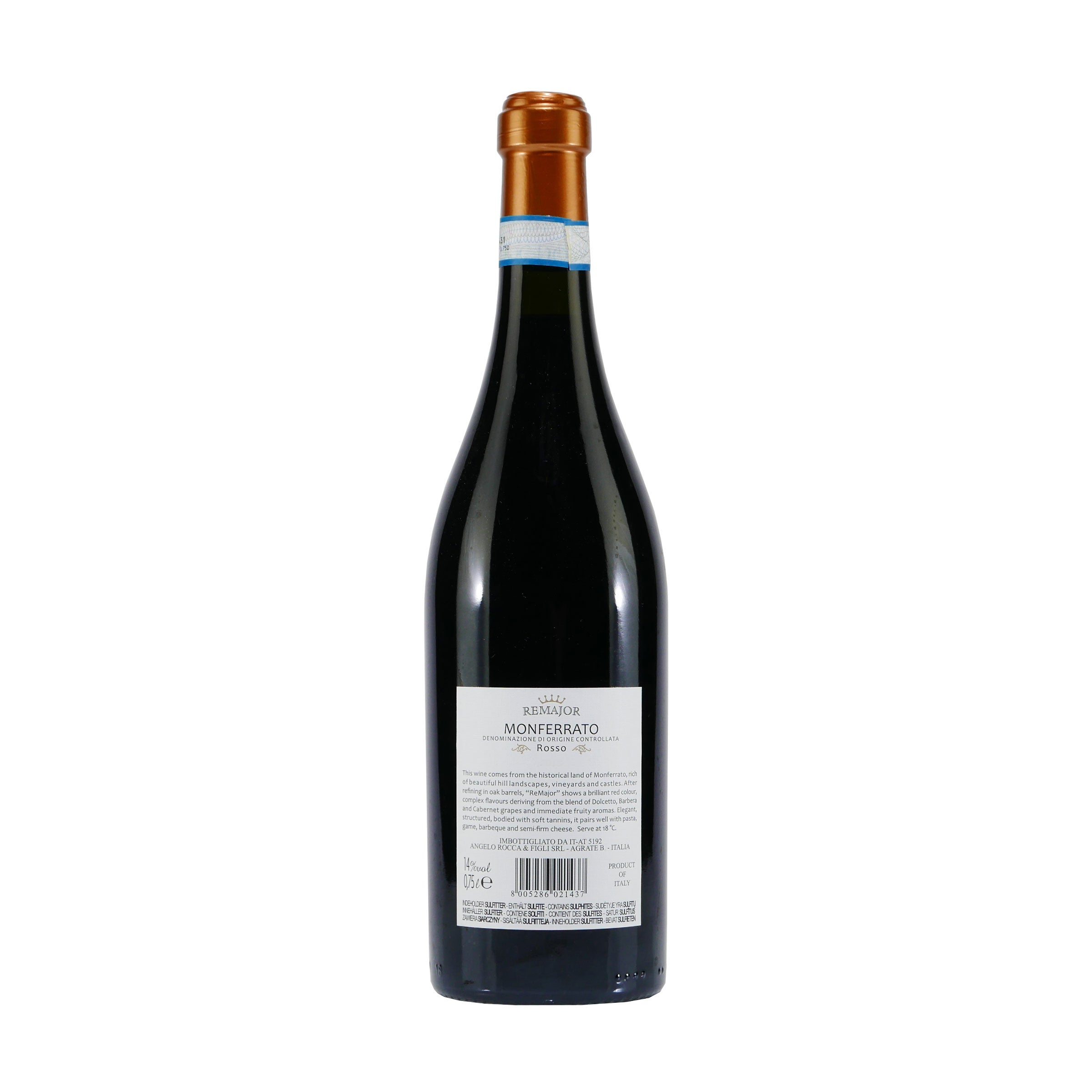 Rocca Remajor Rosso Montferrato DOC -trocken-