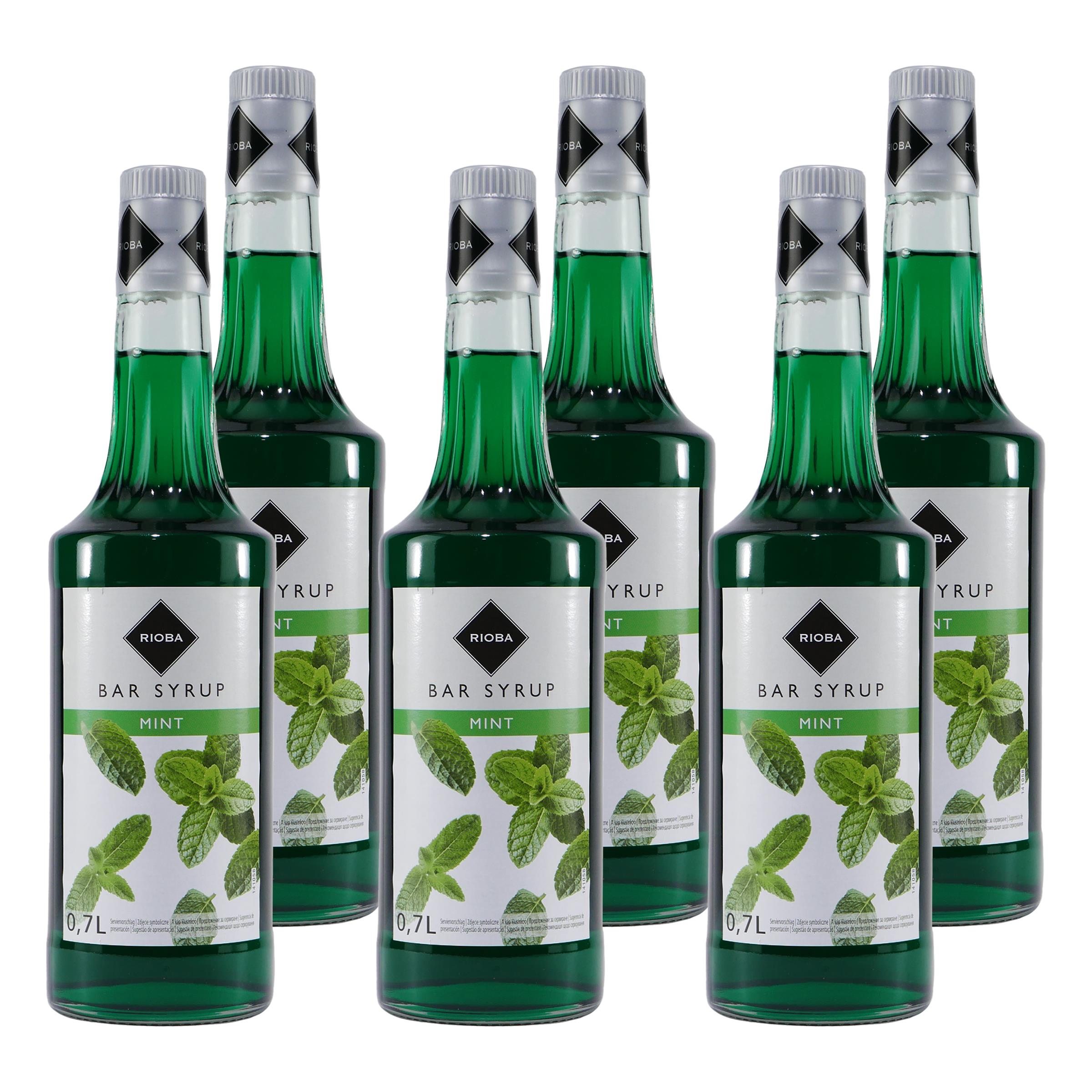 Rioba Mint (Minze) Bar-Syrup (6 x 0,7L)