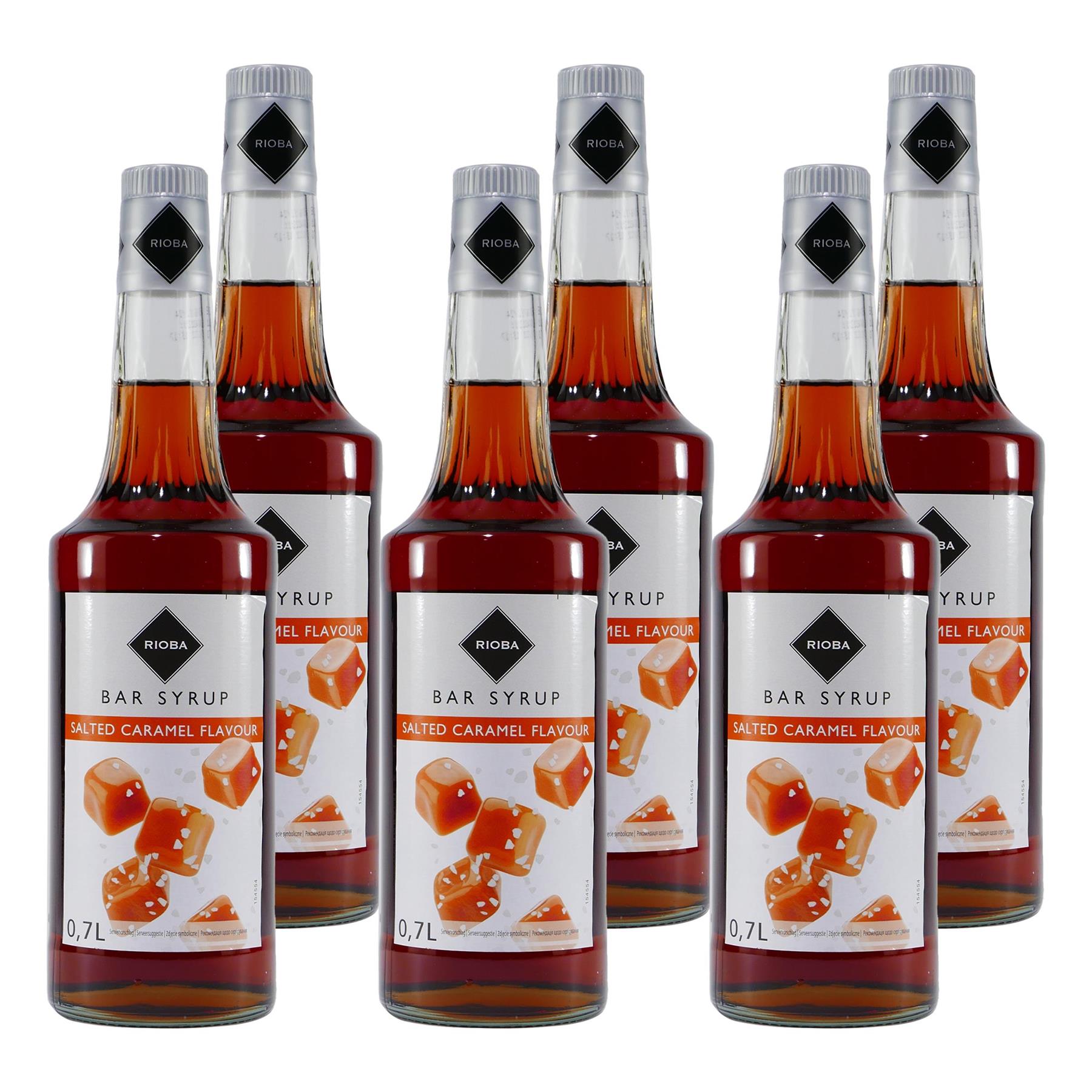 Rioba Salted Caramel Flavour Syrup (6 x 0,7L)