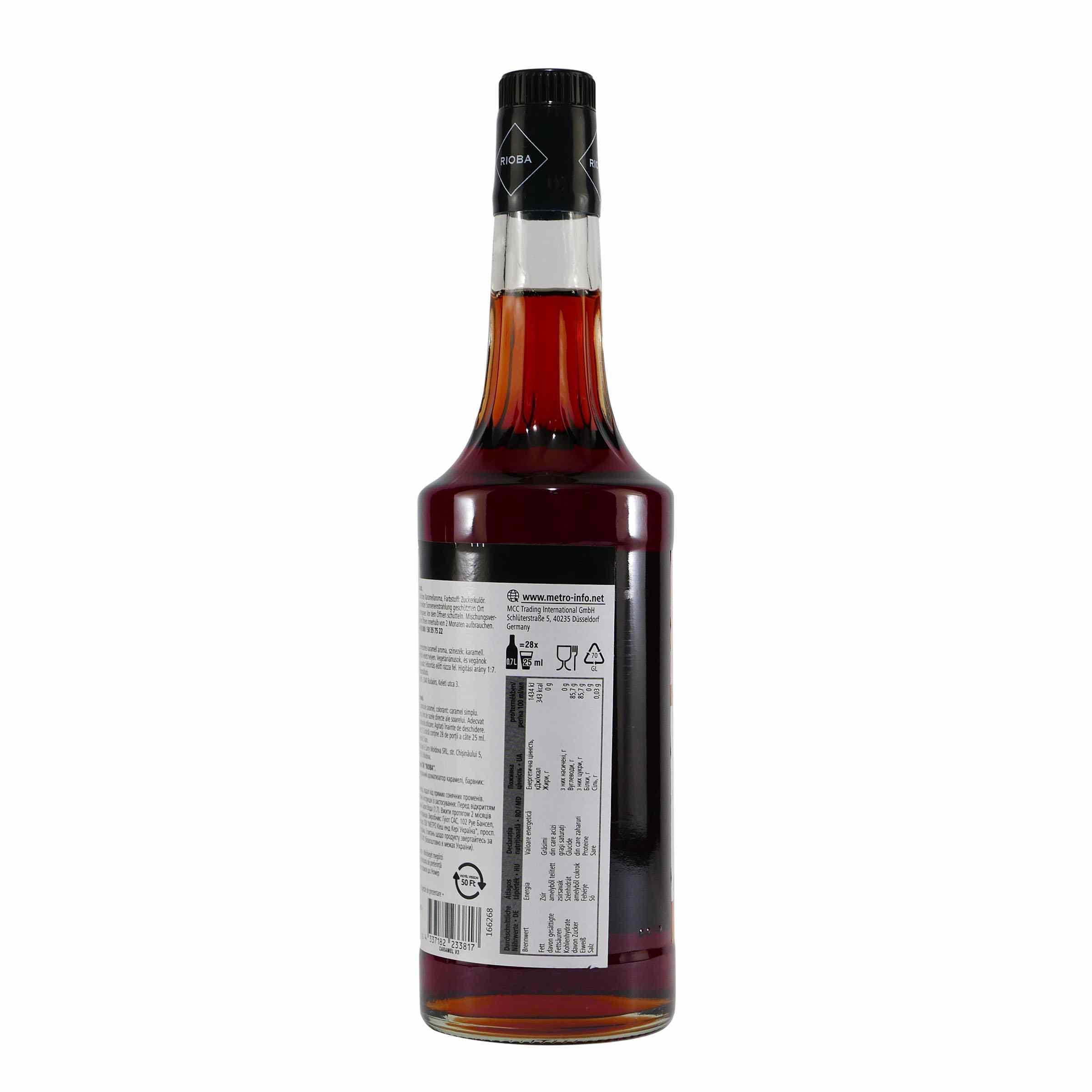 Rioba Caramel (Karamell) Syrup (6 x 0,7L)