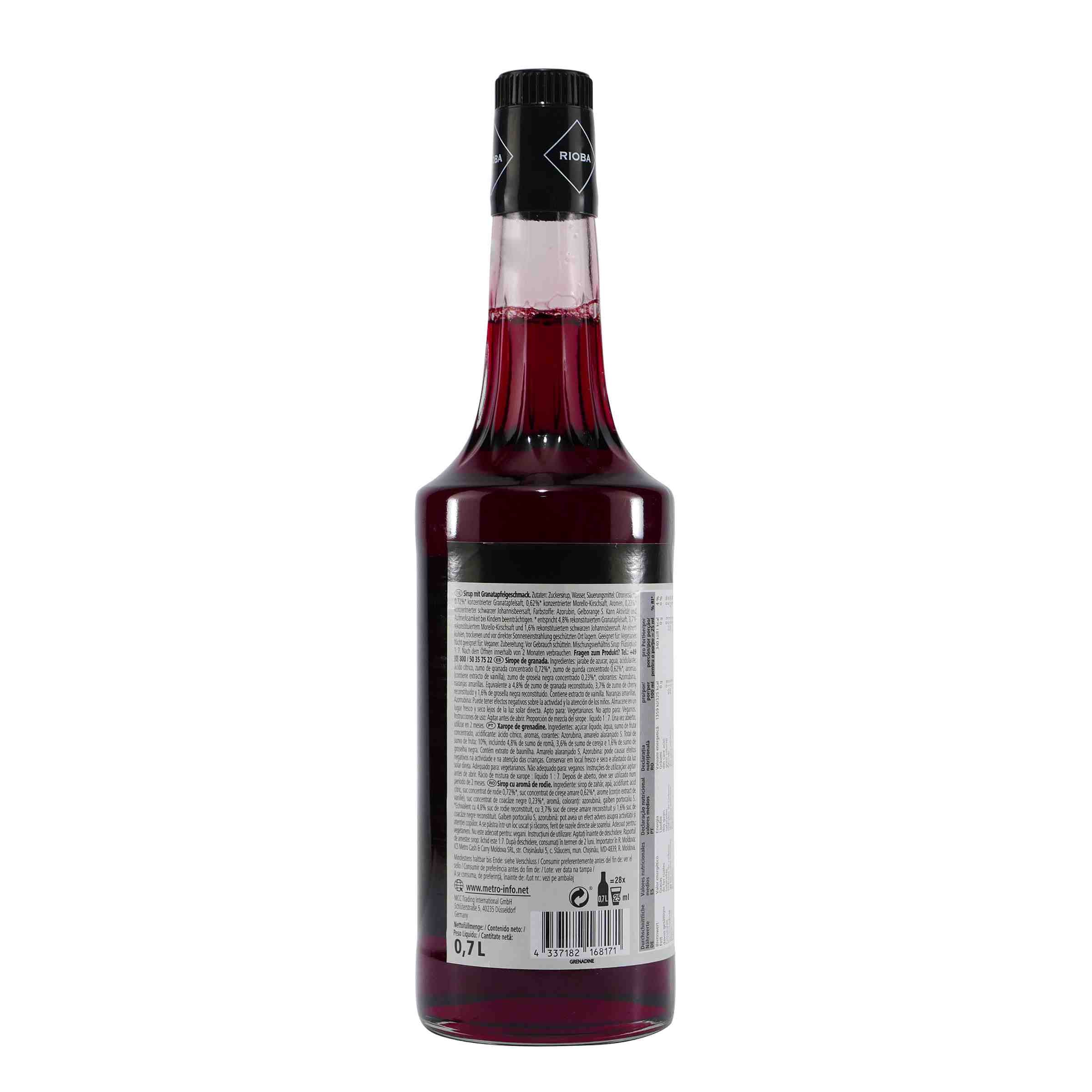 Rioba Grenadine (Granatapfel) Syrup (6 x 0,7L)